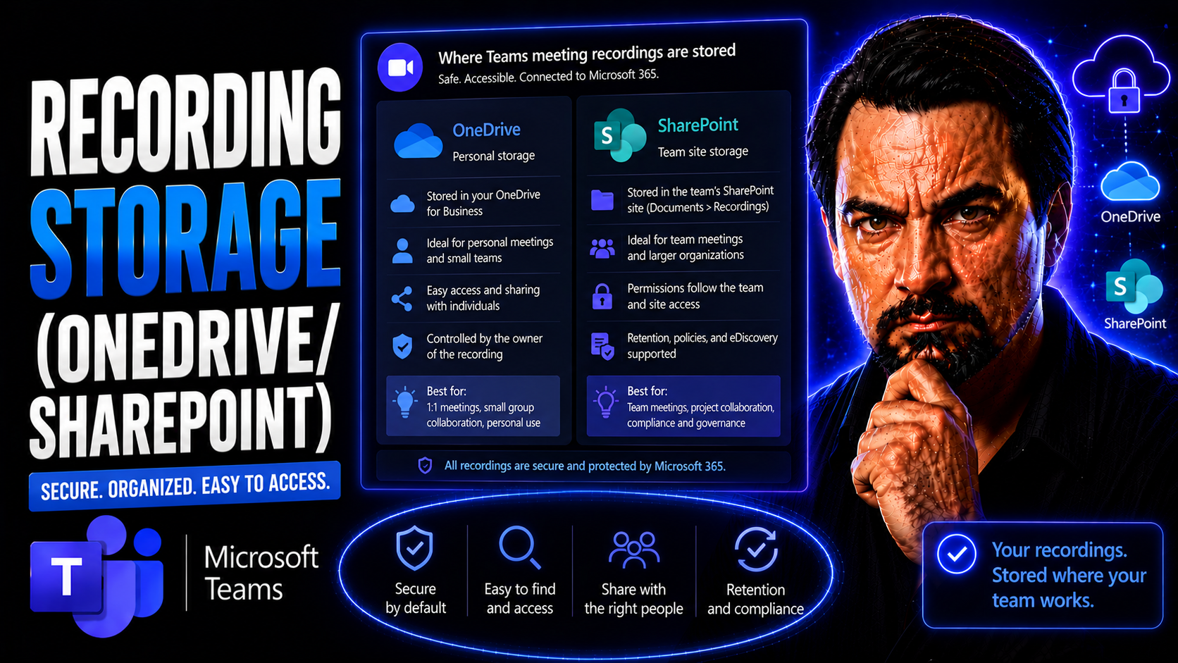 Recording Storage in Microsoft Teams: OneDrive and SharePoint Explained Recording Storage in Microsoft Teams: OneDrive and SharePoint Explained