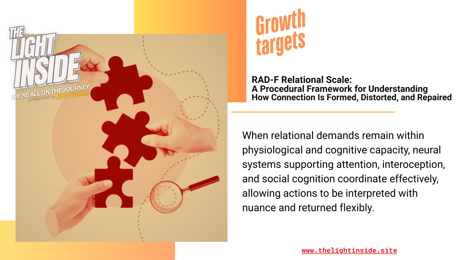 RAD-F Relational Scale: A Procedural Framework for Understanding How Connection Is Formed, Distorted, and Repaired