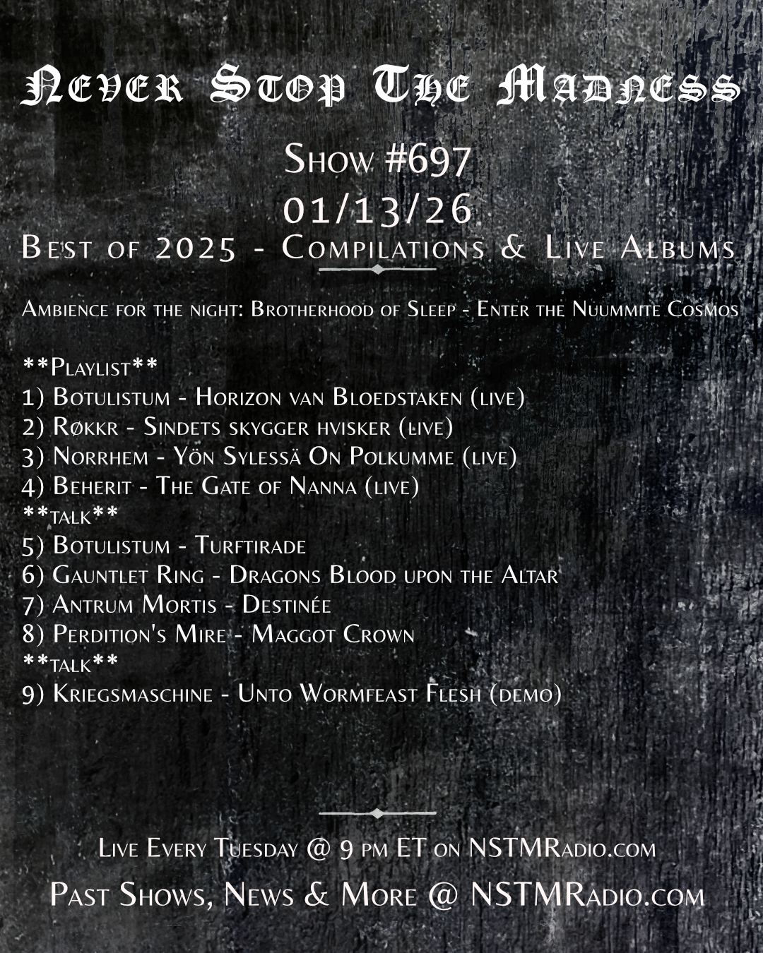 #697 - 01-13-26 - Best of 2025: Compilations and Live Albums