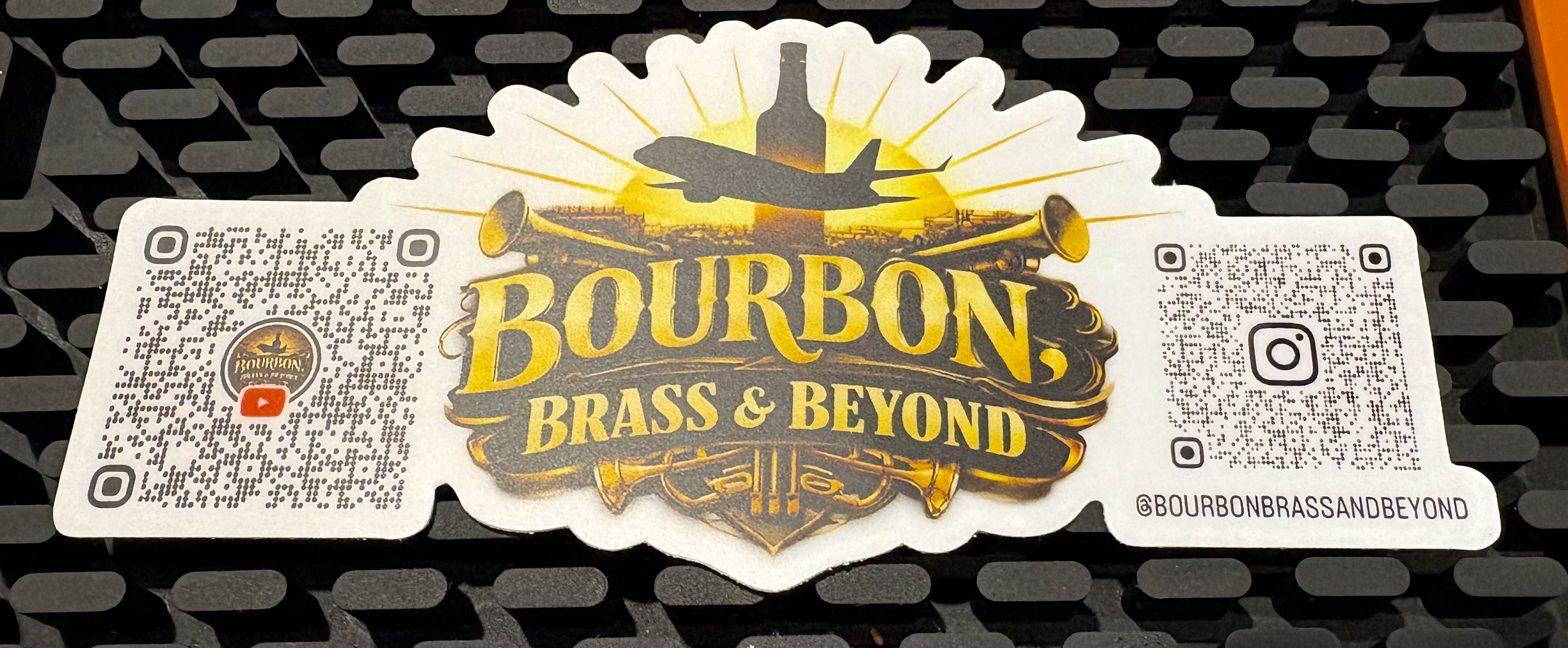 Bourbon, Brass & Beyond 2.5" x 5" Sticker