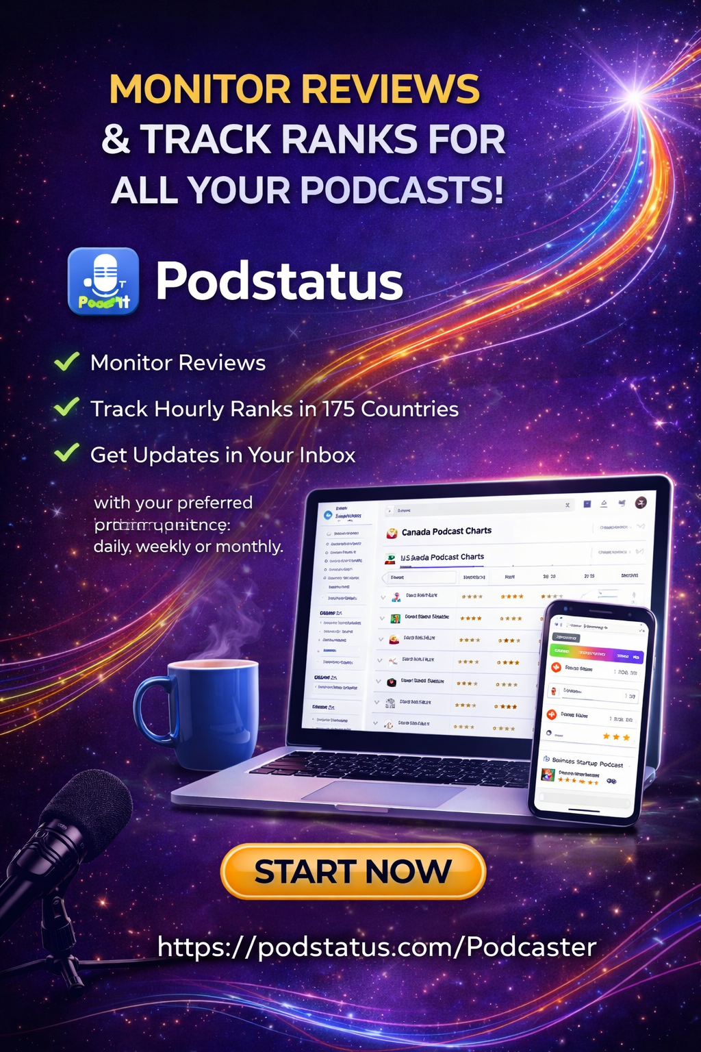 🎙️ Know Your Numbers. Grow Your Podcast with Podstatus 🎙️ Know Your Numbers. Grow Your Podcast with Podstatus