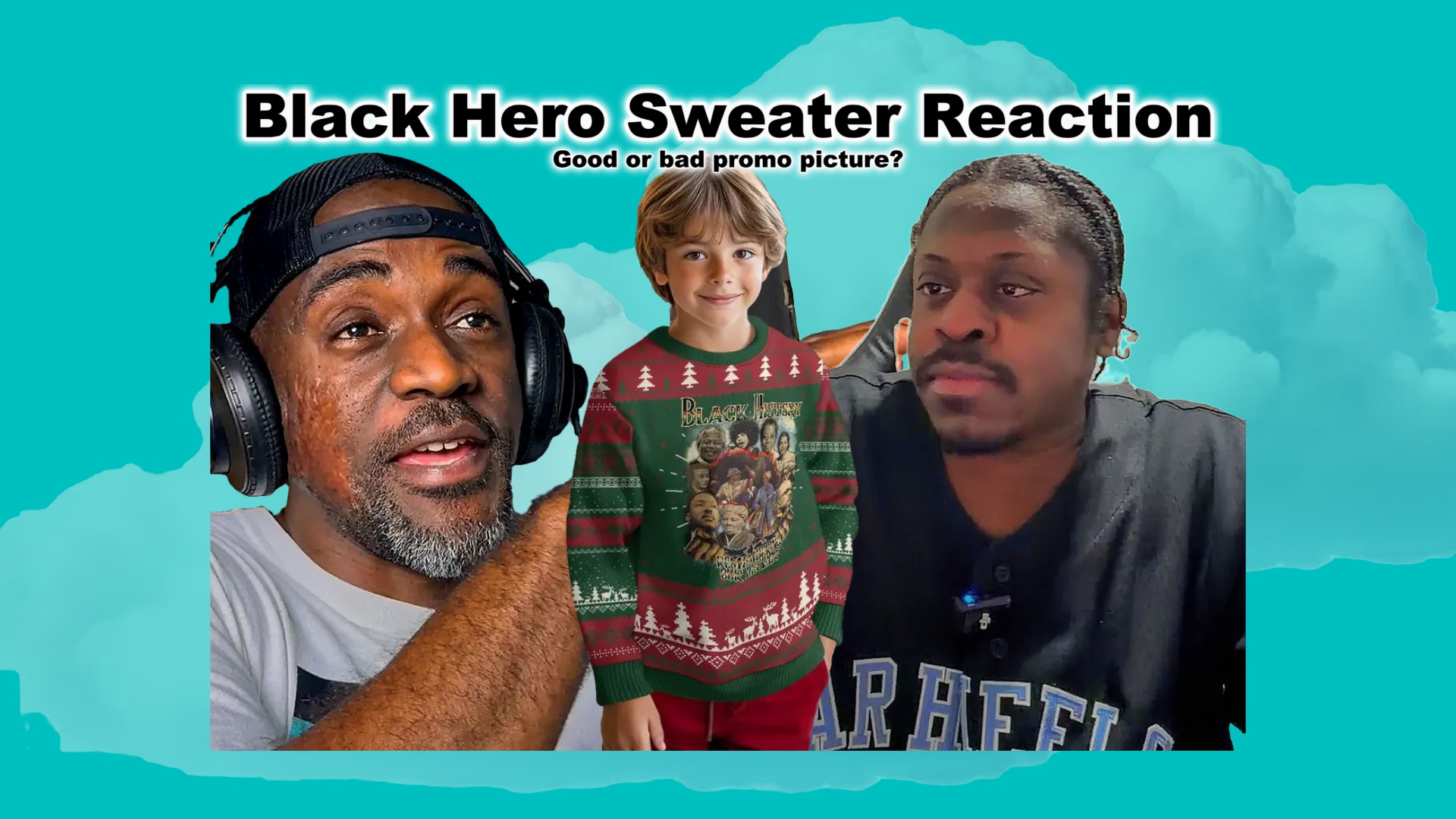 Black Hero Sweater Reaction