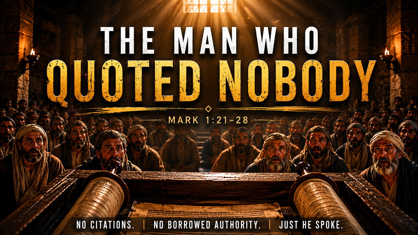 The Man Who Quoted Nobody Mark 1:21-22 | Super Short Thought