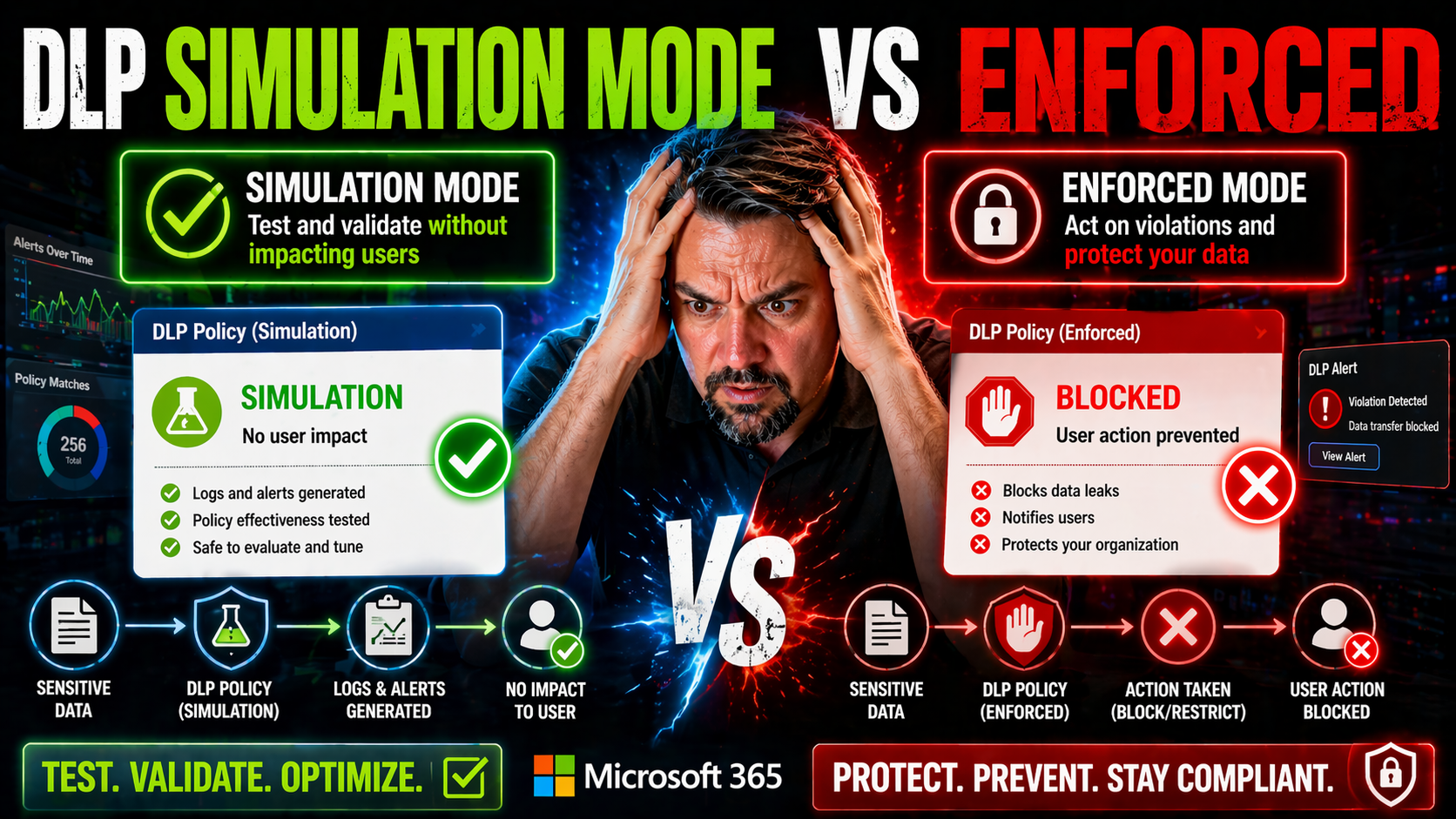 DLP Simulation Mode vs Enforced: How to Transition Microsoft 365 DLP Without Disrupting Your Business