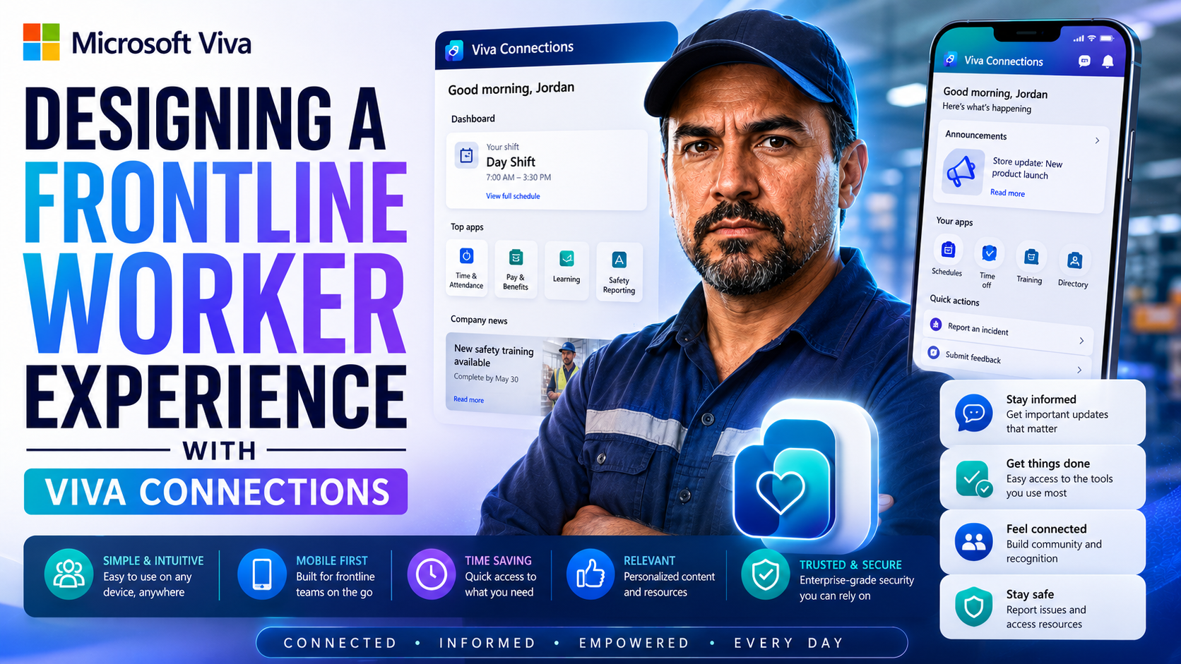 Designing a Frontline Worker Experience With Viva Connections