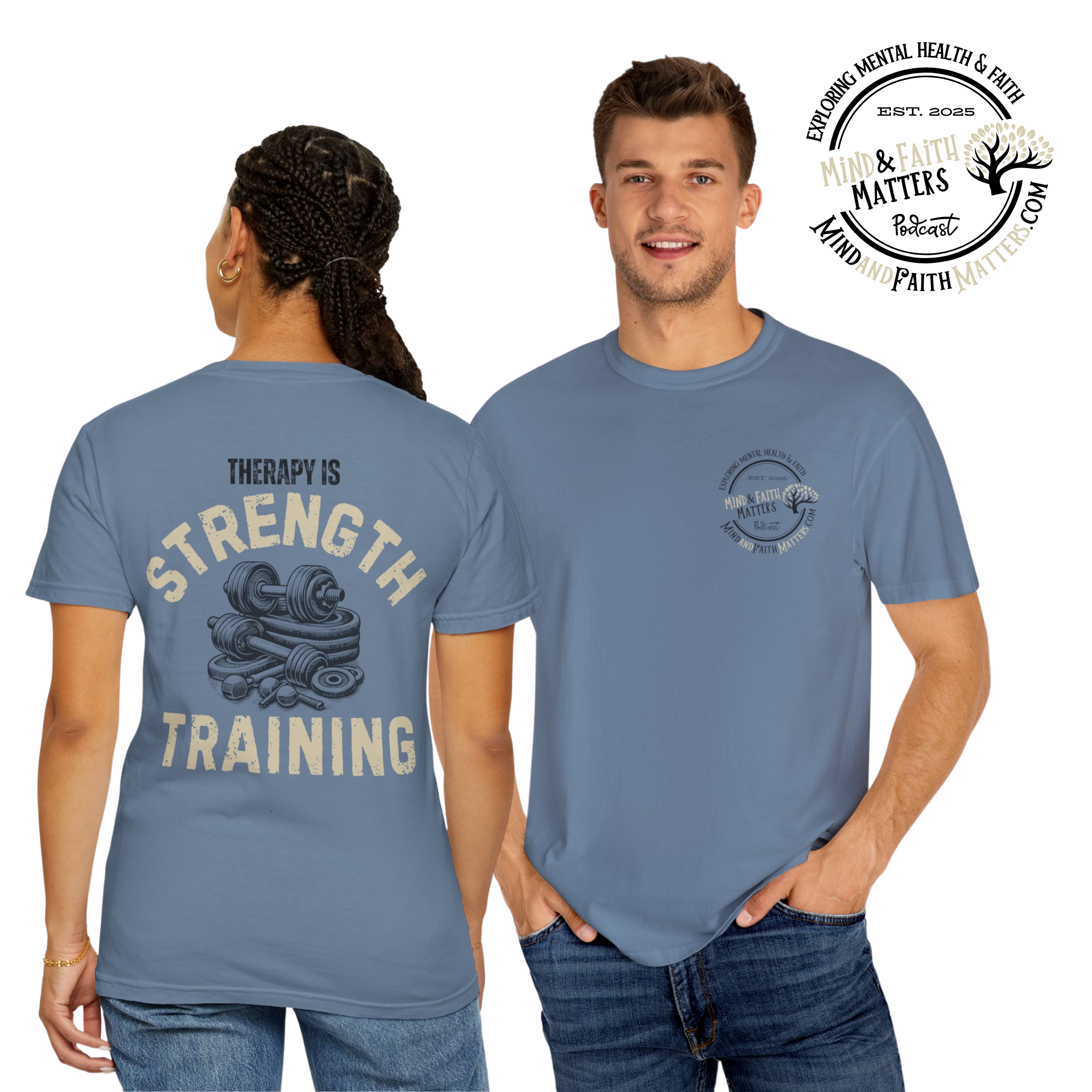 Therapy is Strength Training Weights Unisex Tee
