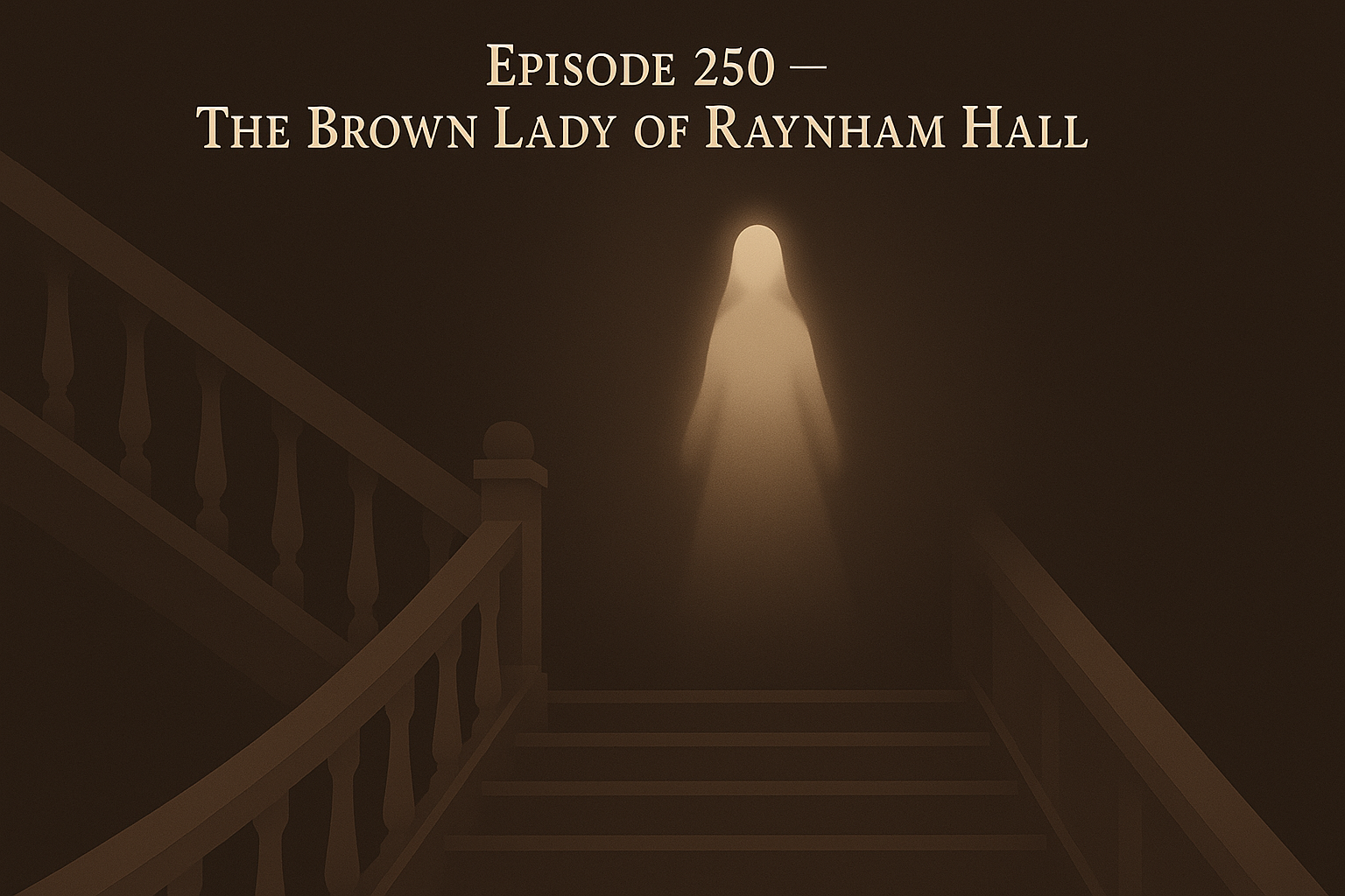 The Brown Lady of Raynham Hall: Silk, Scandal, and a Staircase That Still Whispers