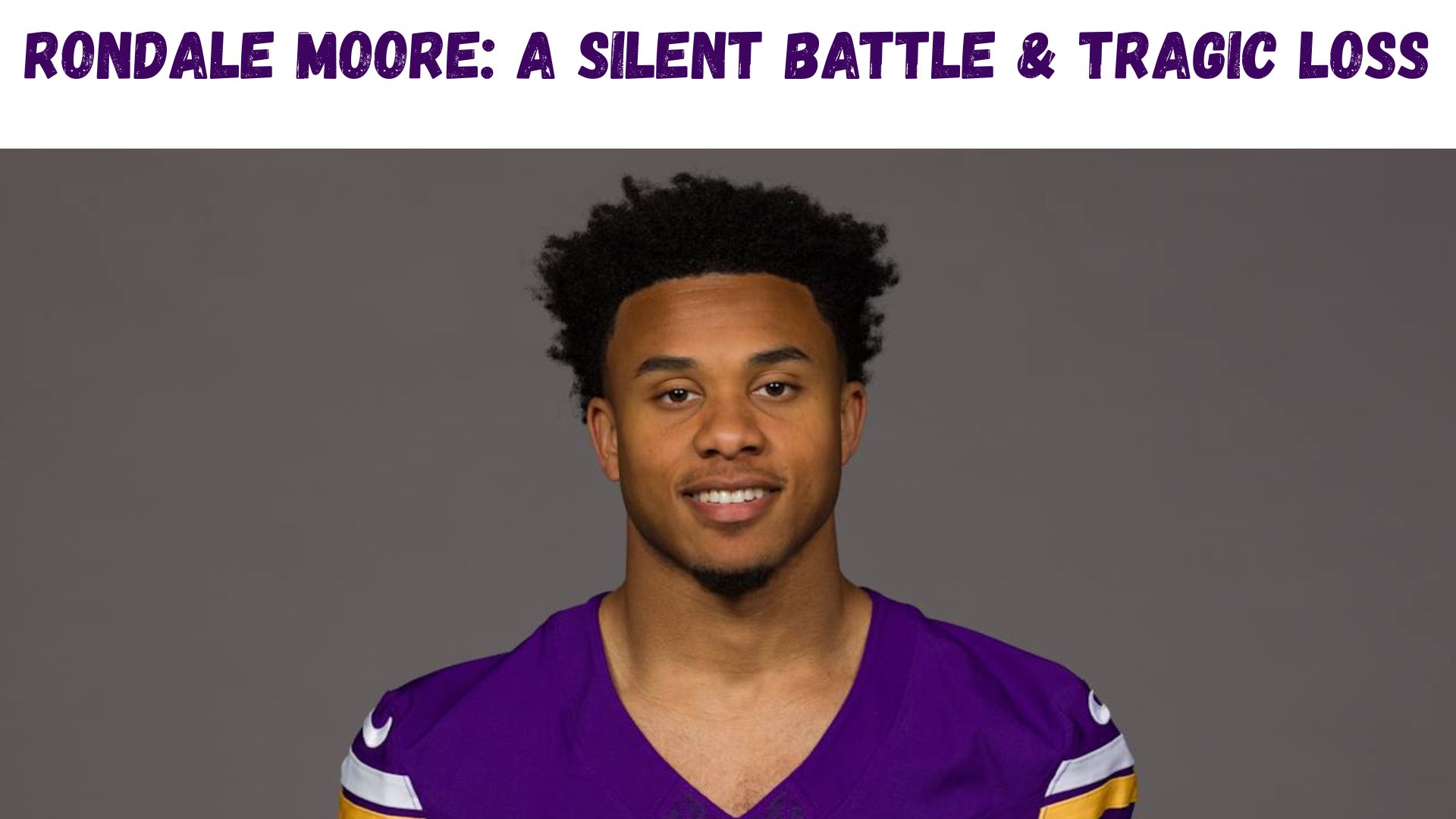 "Rondale Moore: A Silent Battle & Tragic Loss"