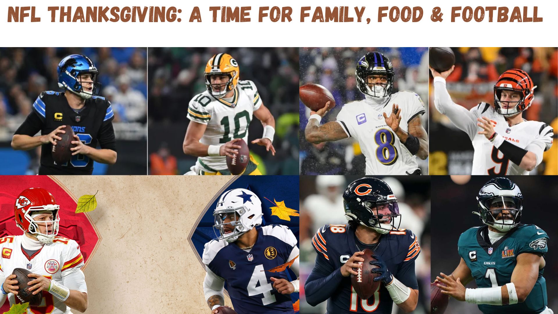 "NFL Thanksgiving: A Time For Family, Food & Football"