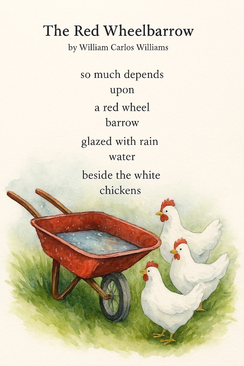 Trailer - "The Red Wheelbarrow" by William Carlos Williams