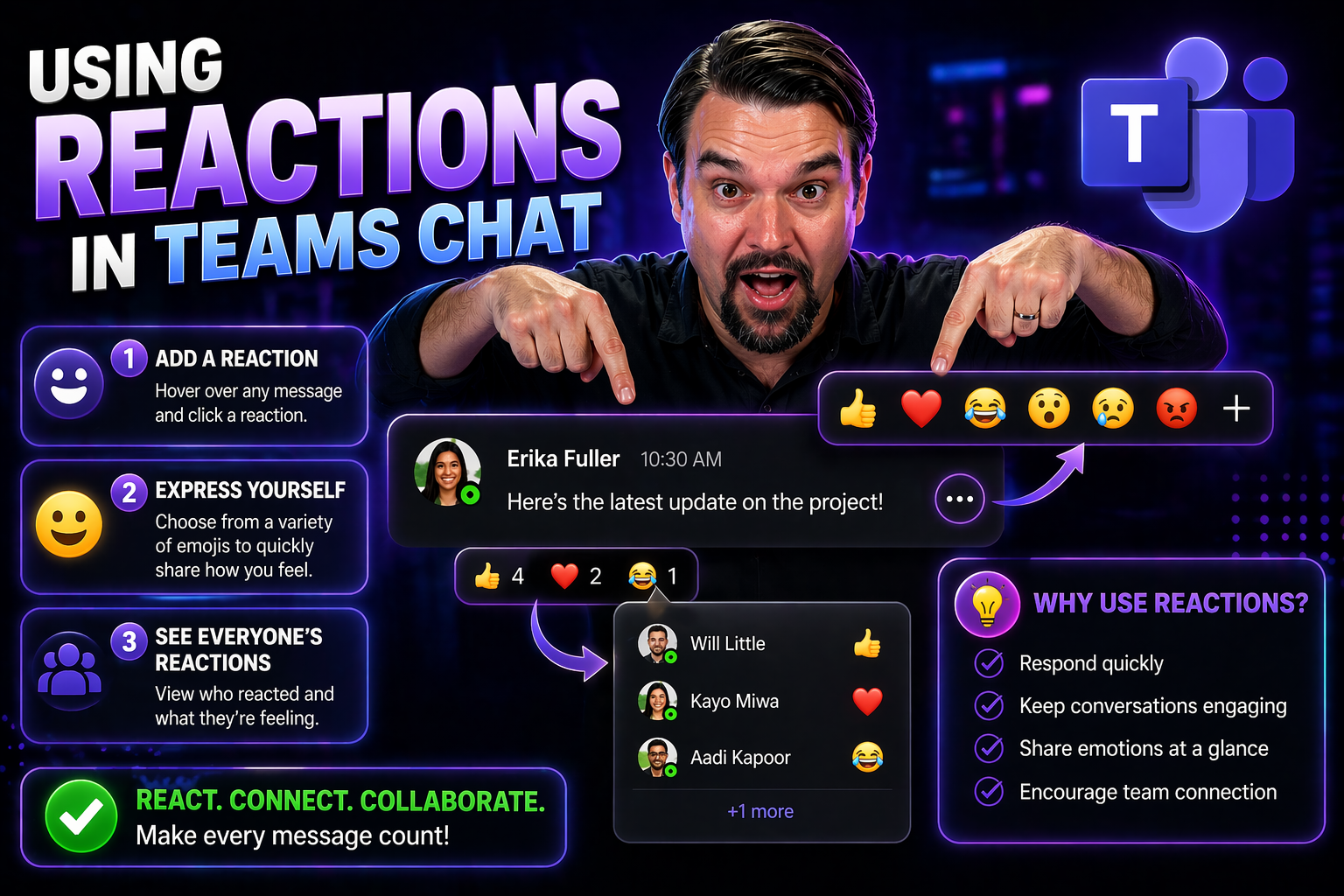 Using Reactions in Teams Chat for Better Collaboration