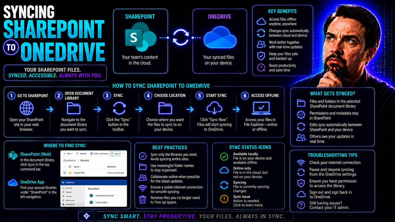 Syncing SharePoint to OneDrive: Complete Guide for IT Administrators Syncing SharePoint to OneDrive: Complete Guide for IT Administrators