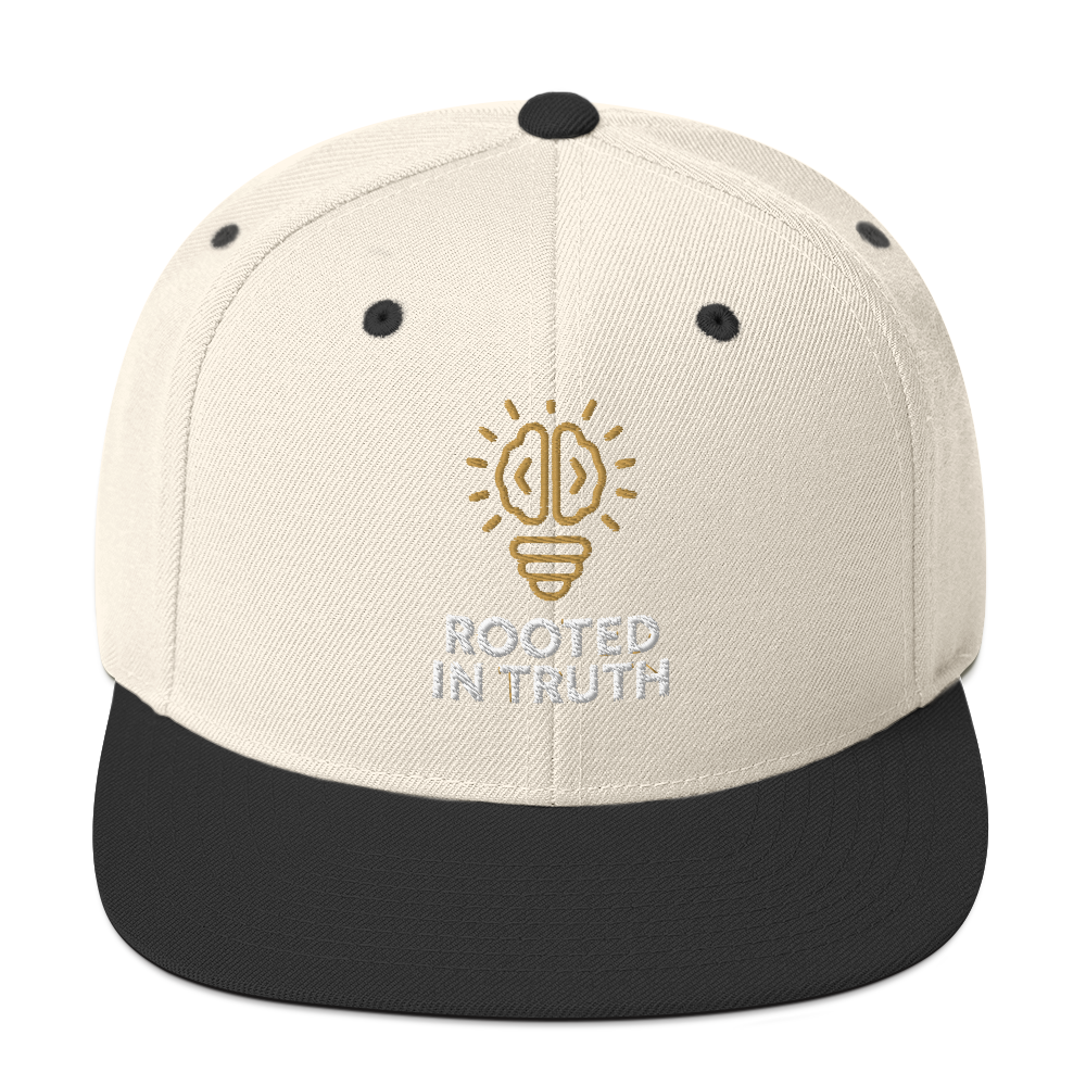 ROOTED IN TRUTH – Legacy Snapback (Natural/Black)