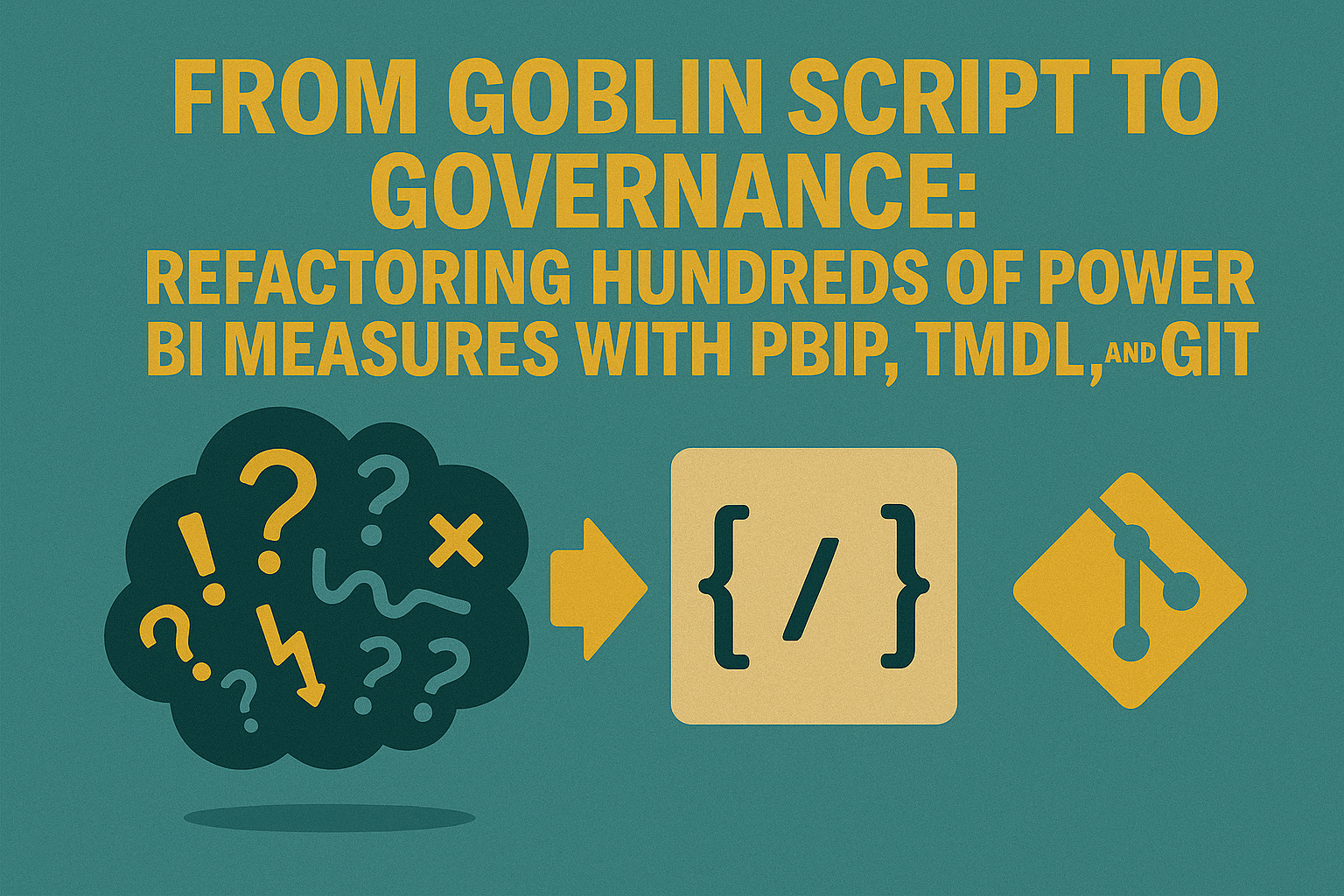 From Goblin Script to Governance: Refactoring Hundreds of Power BI Measures with PBIP, TMDL, and Git