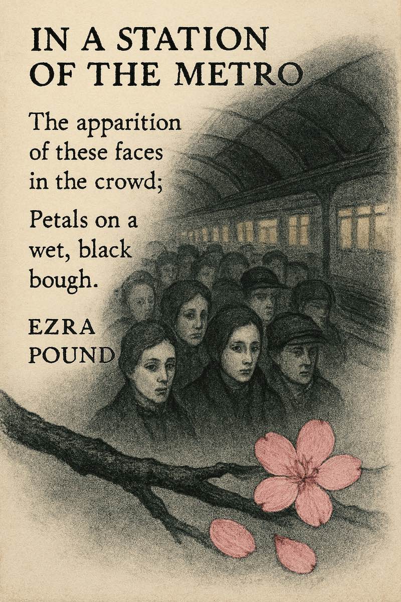 "In a Station of the Metro" by Ezra Pound