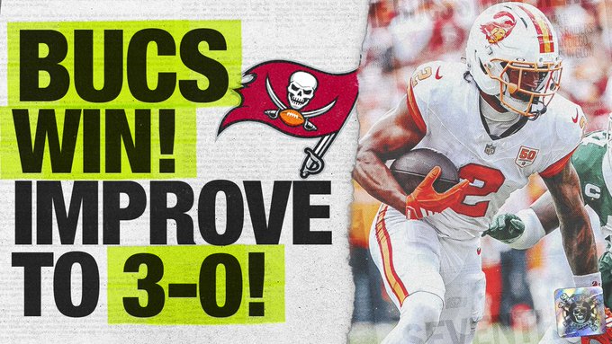 Bucs Win! Improve to 3-0!