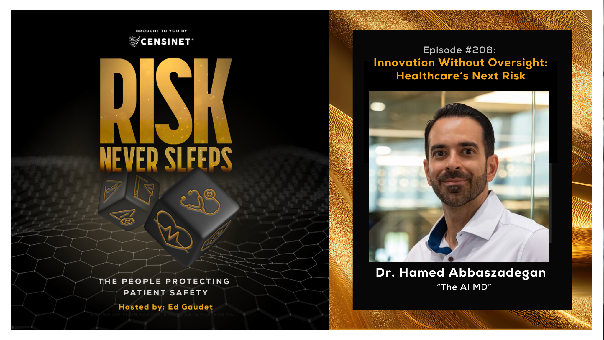 Episode #208. Innovation Without Oversight: Healthcare’s Next Risk, with Dr. Hamed Abbaszadegan, “The AI MD”