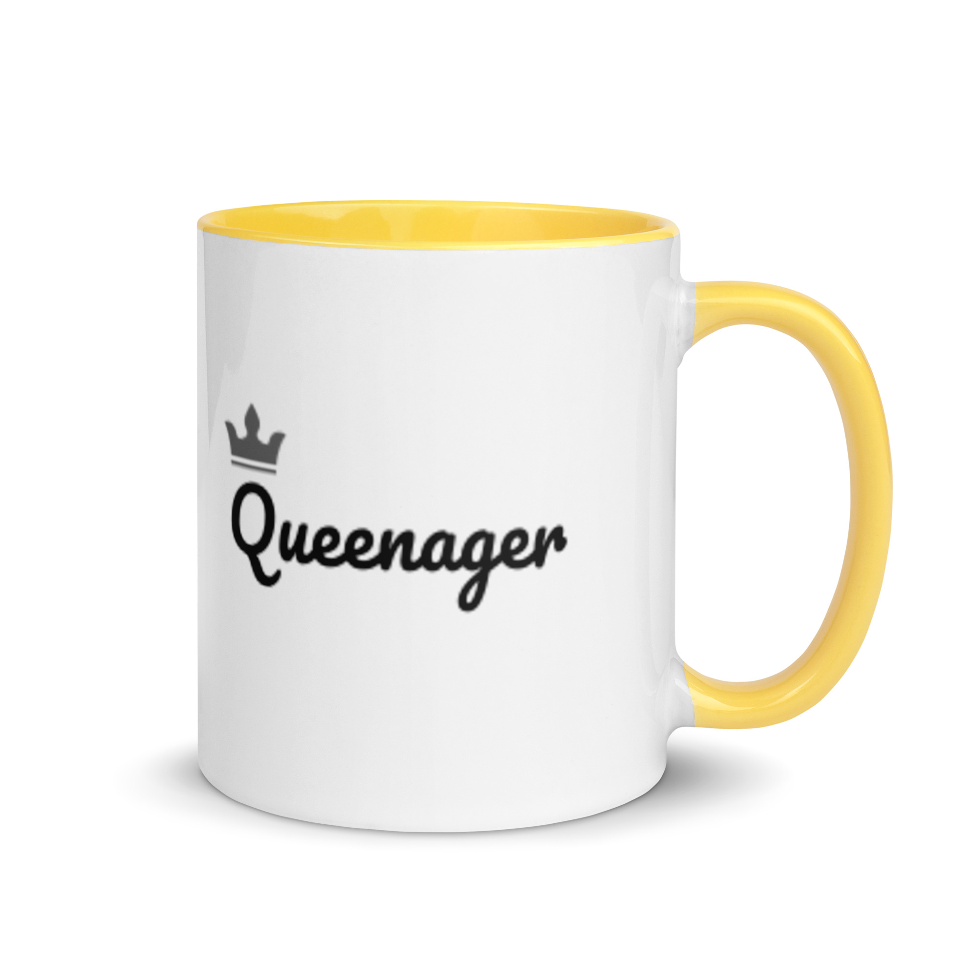 Queenager mug with colour