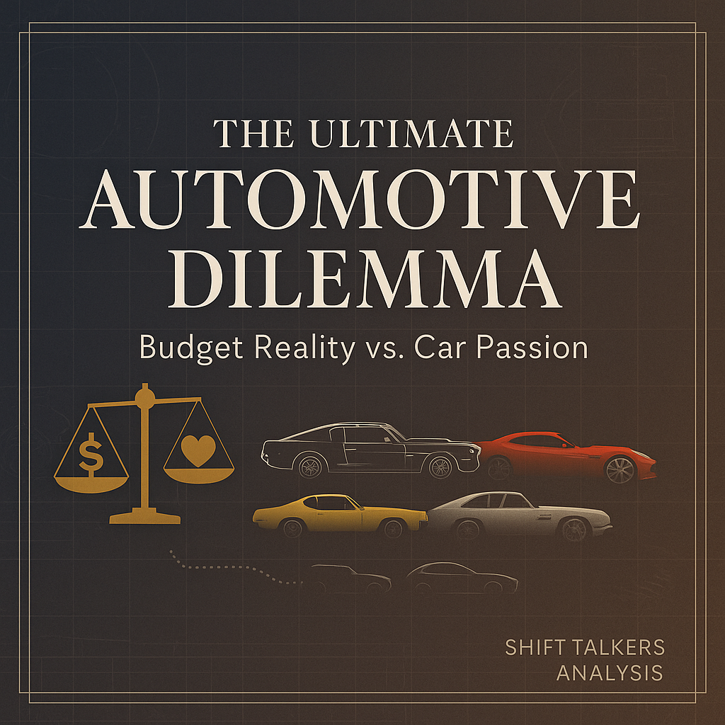 The Ultimate Automotive Dilemma: When Car Enthusiasts Face Budget Reality