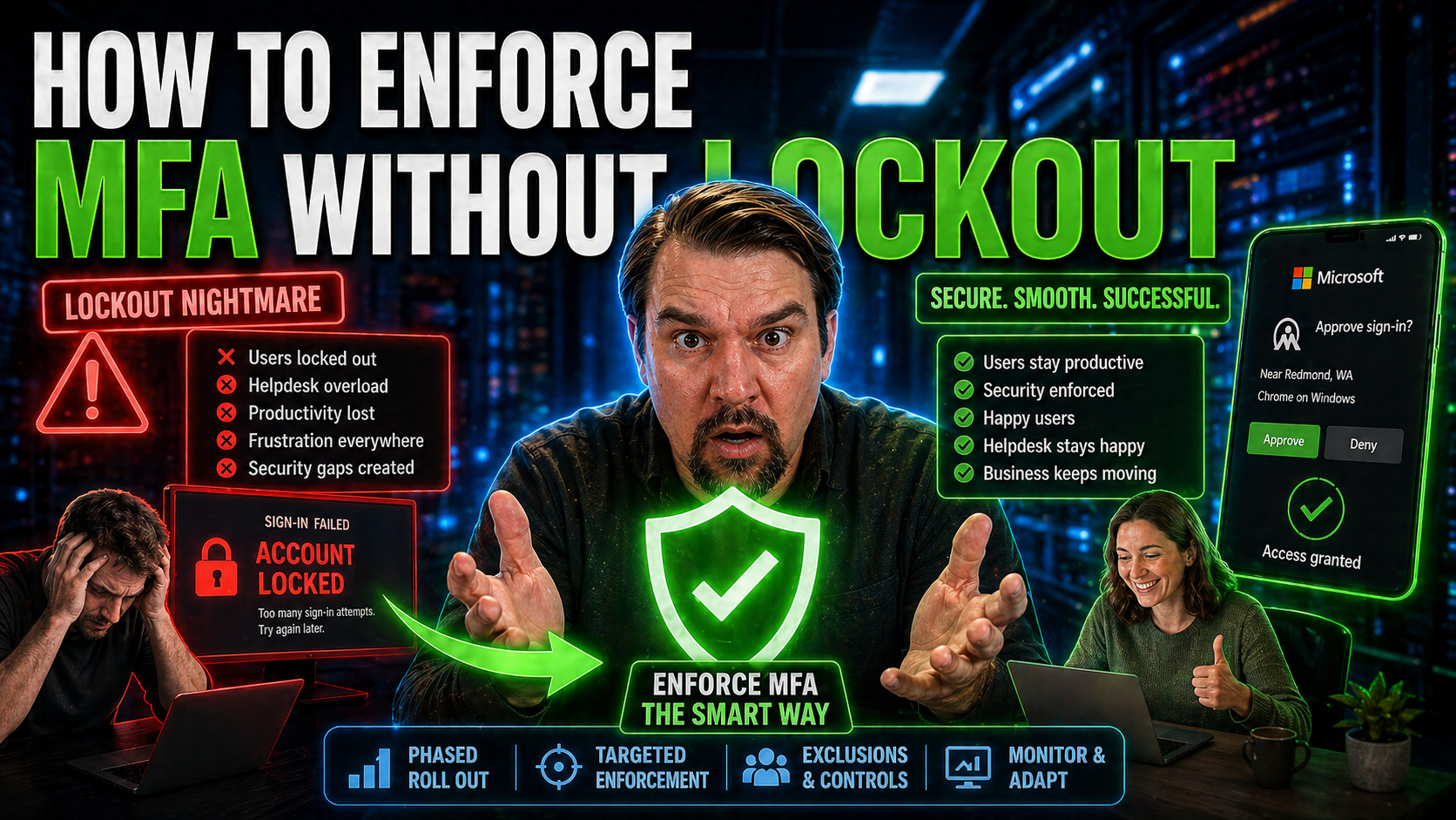 How to Enforce MFA Without Lockout in Microsoft Environments