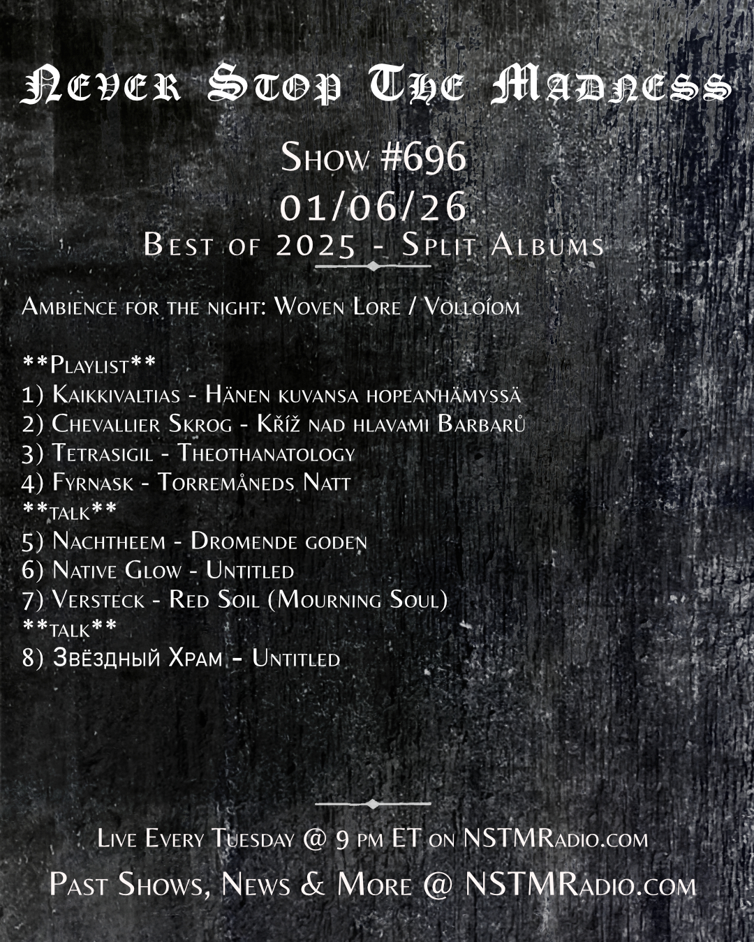 #696 - 01-06-26  - Best of 2025: Split Albums