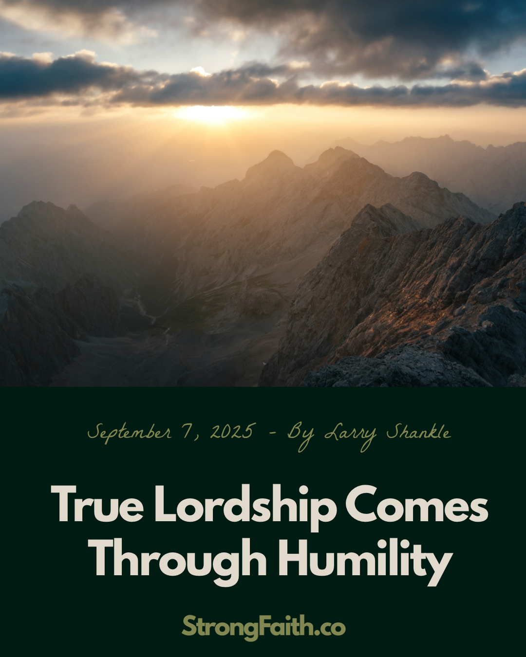 The Lordship Of Christ In Our Lives Comes Through Humility The Lordship Of Christ In Our Lives Comes Through Humility