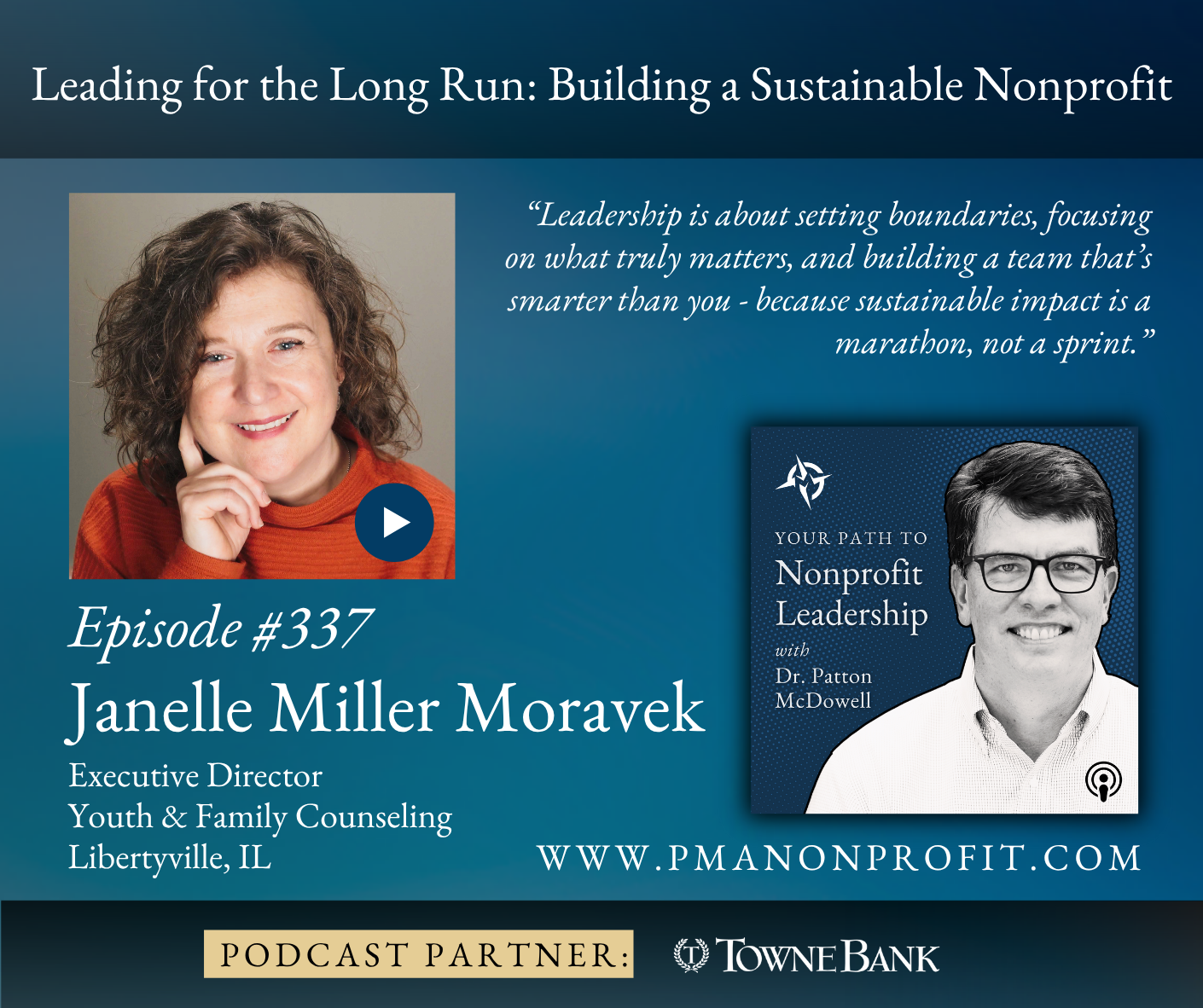 337:  Leading for the Long Run: Building a Sustainable Nonprofit (Janelle Miller Moravek)