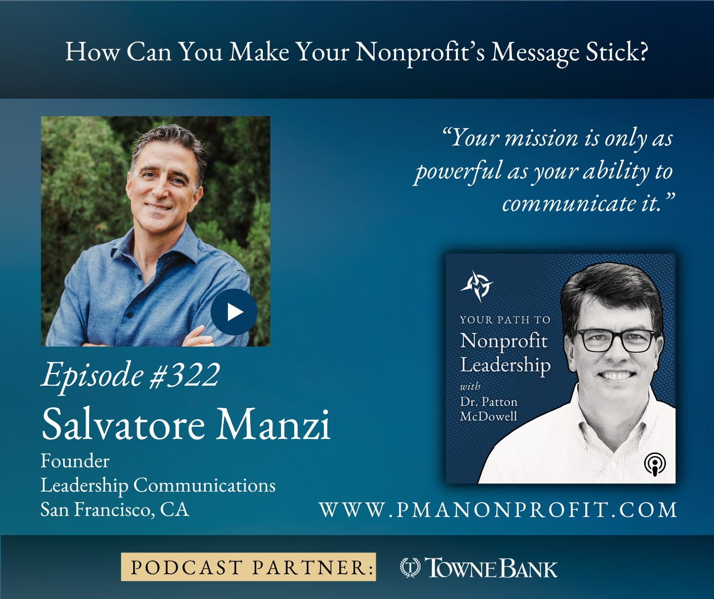 322: How Can You Make Your Nonprofit’s Message Stick? (Salvatore Manzi)