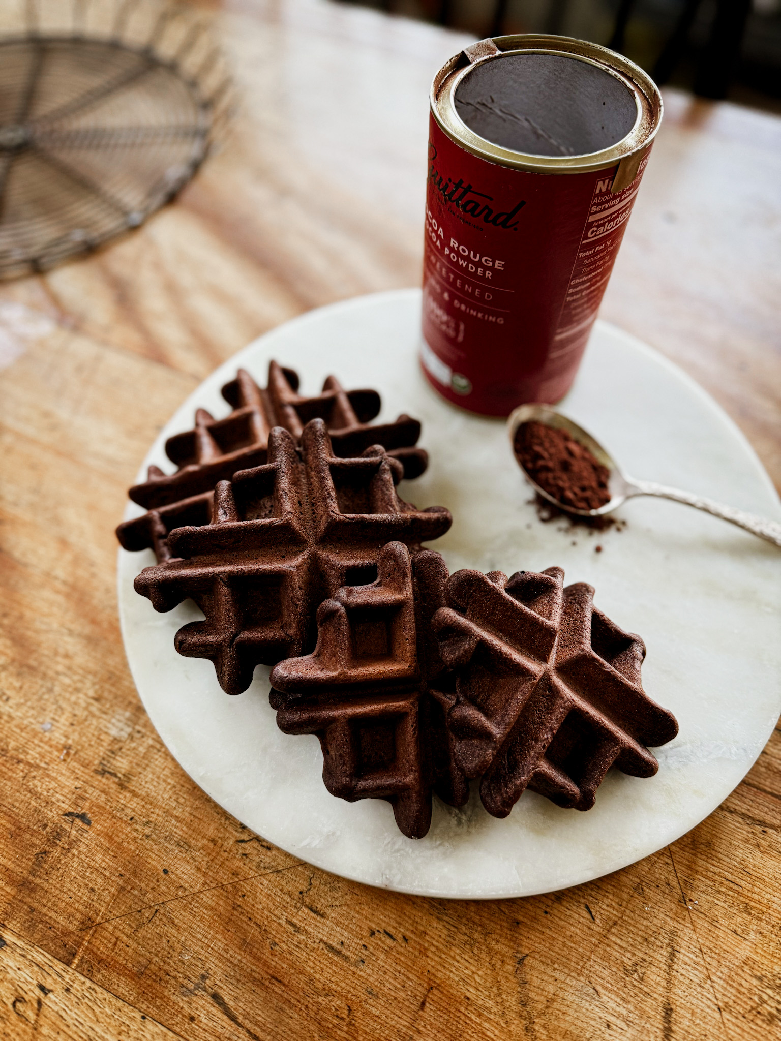 Chocolate Mochi Waffles