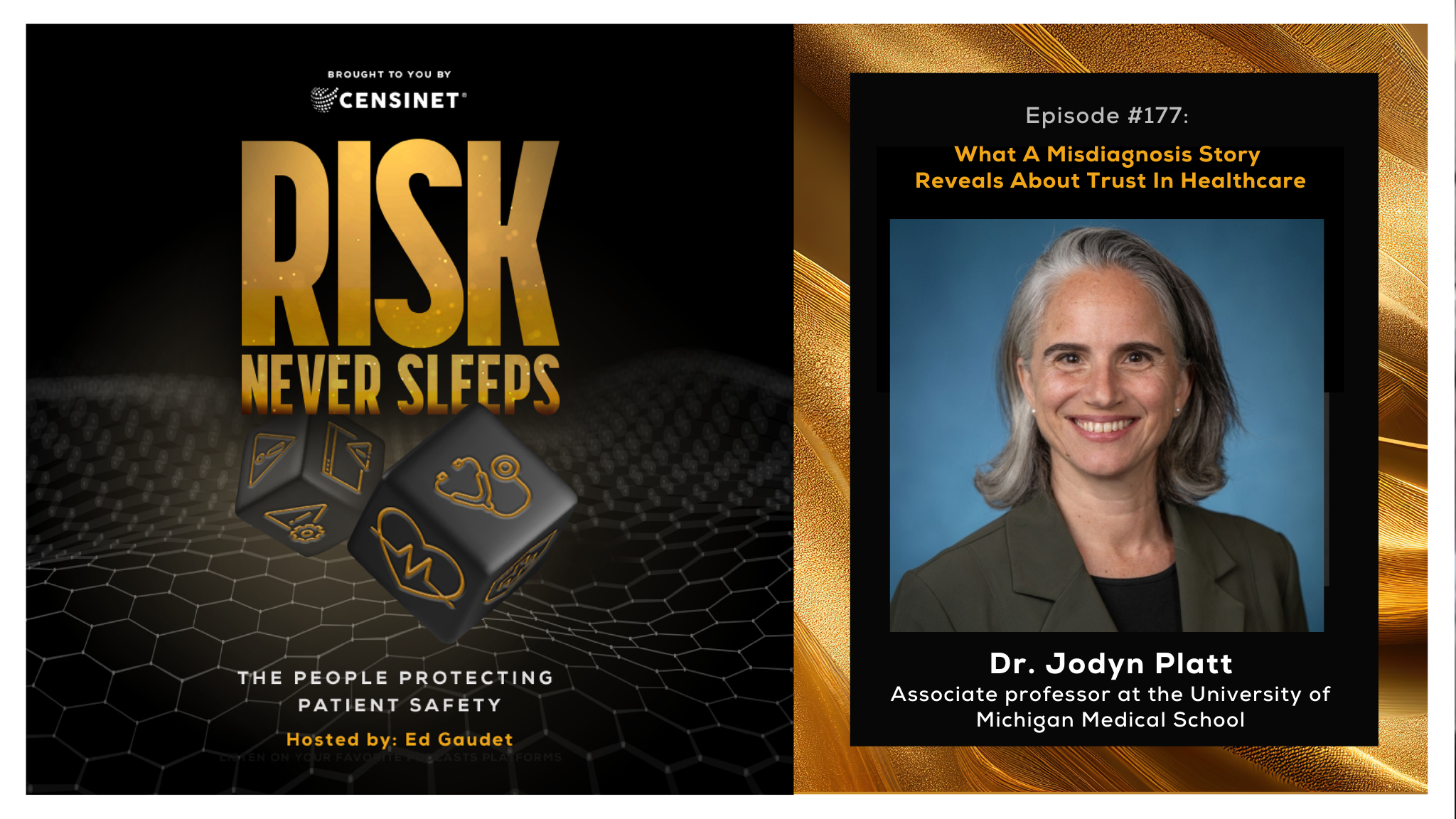 Episode #177.  What A Misdiagnosis Story Reveals About Trust In Healthcare, with Dr. Jodyn Platt, an associate professor at the University of Michigan Medical School