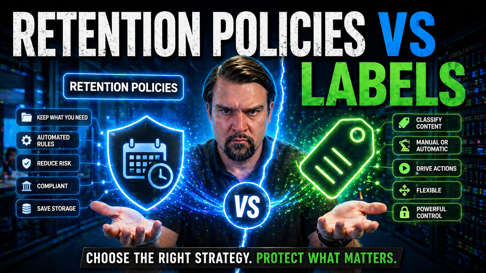 Retention Policies vs Labels in Microsoft 365: A Complete Guide