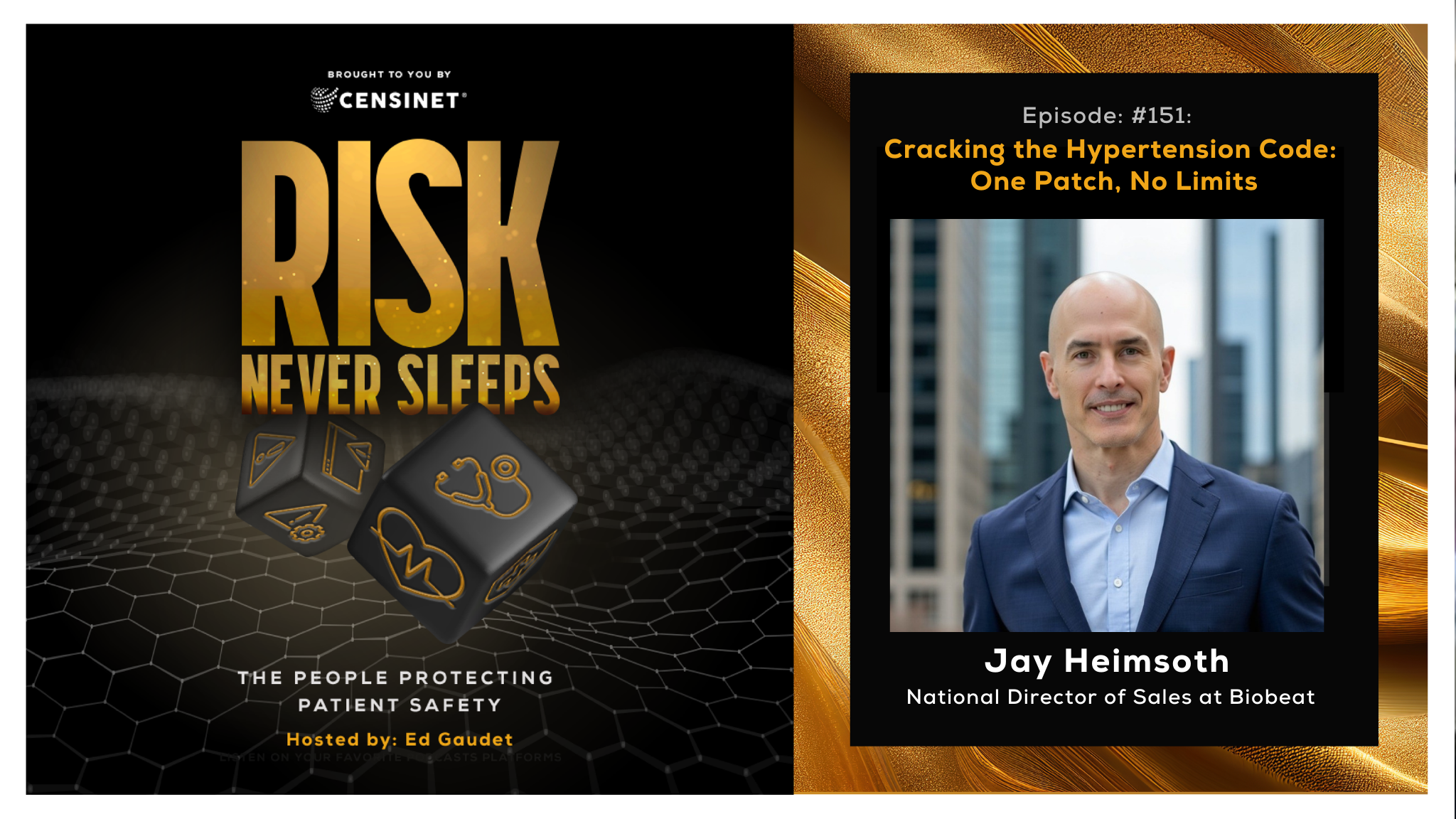 Episode #151. Cracking the Hypertension Code: One Patch, No Limits ,with Jay Heimsoth, National Director of Sales at Biobeat