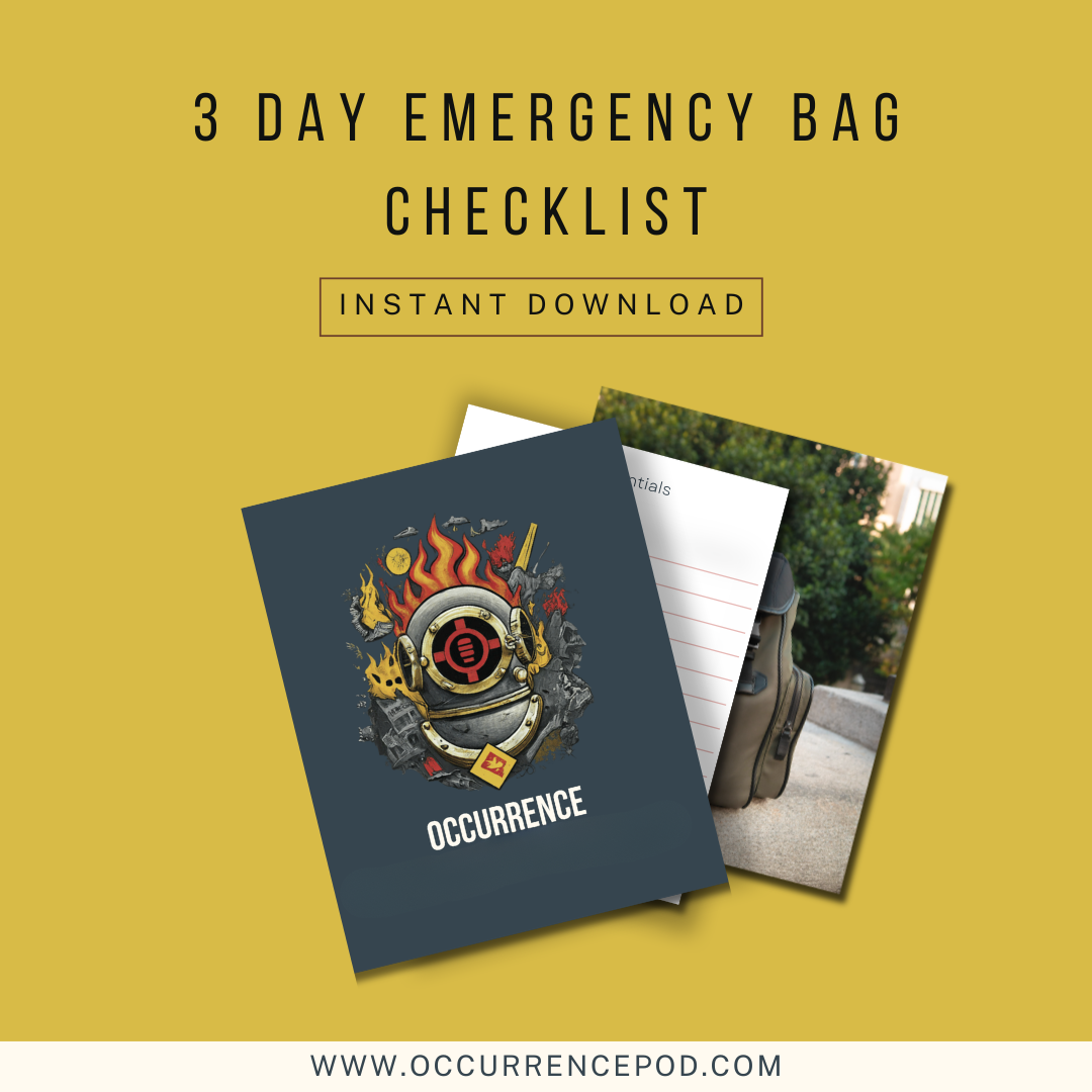 3 Day Emergency Bag Checklist