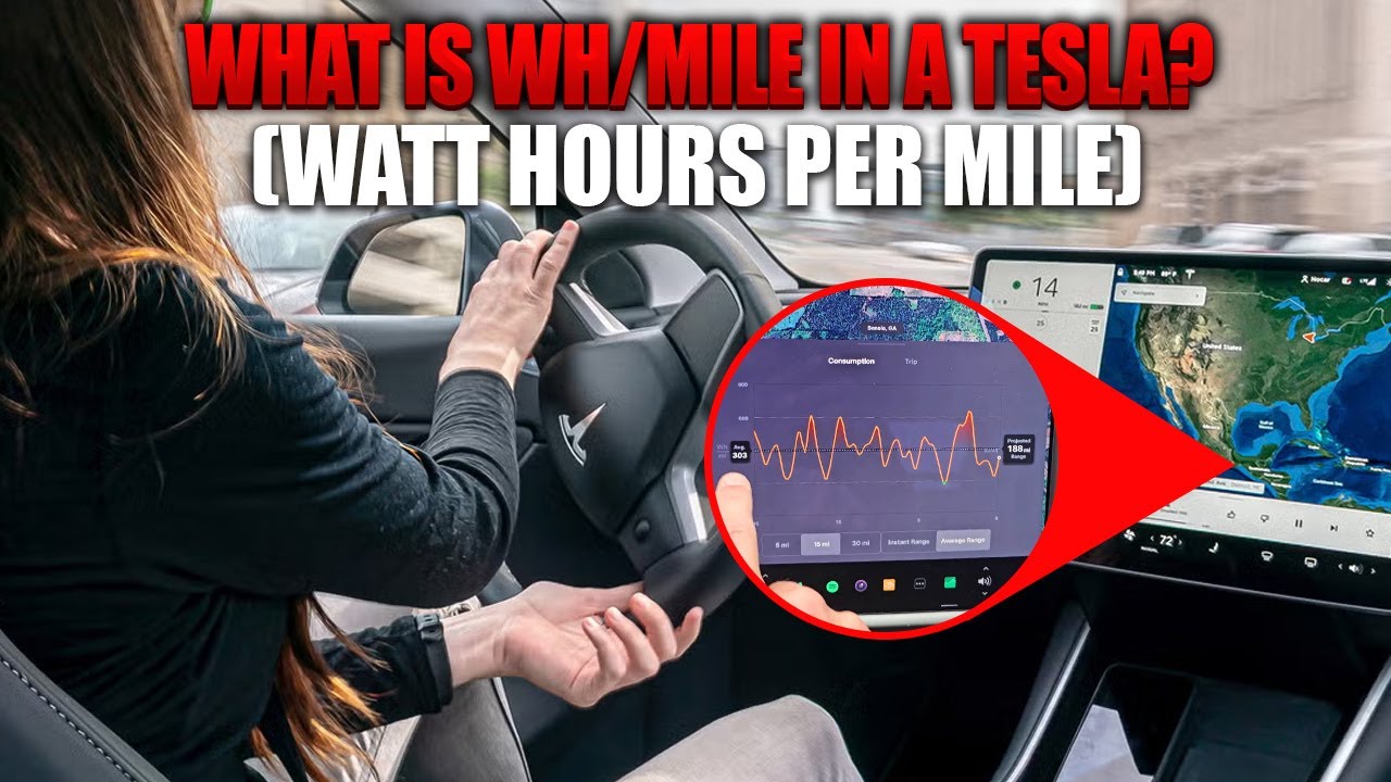 Tesla MPG (Miles per Gallon) = Wh/Mile (Watt Hours per Mile)