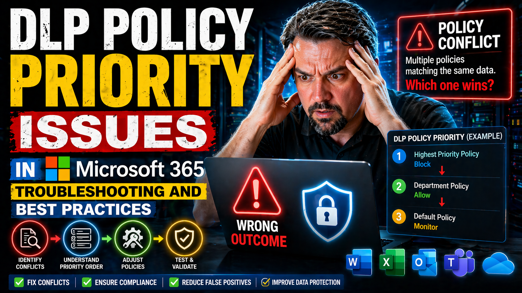 DLP Policy Priority Issues in Microsoft 365: Troubleshooting and Best Practices