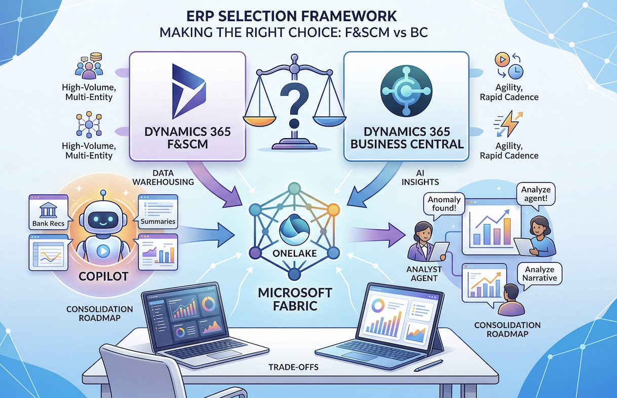Torn between Dynamics 365 F&SCM and Business Central? Torn between Dynamics 365 F&SCM and Business Central?