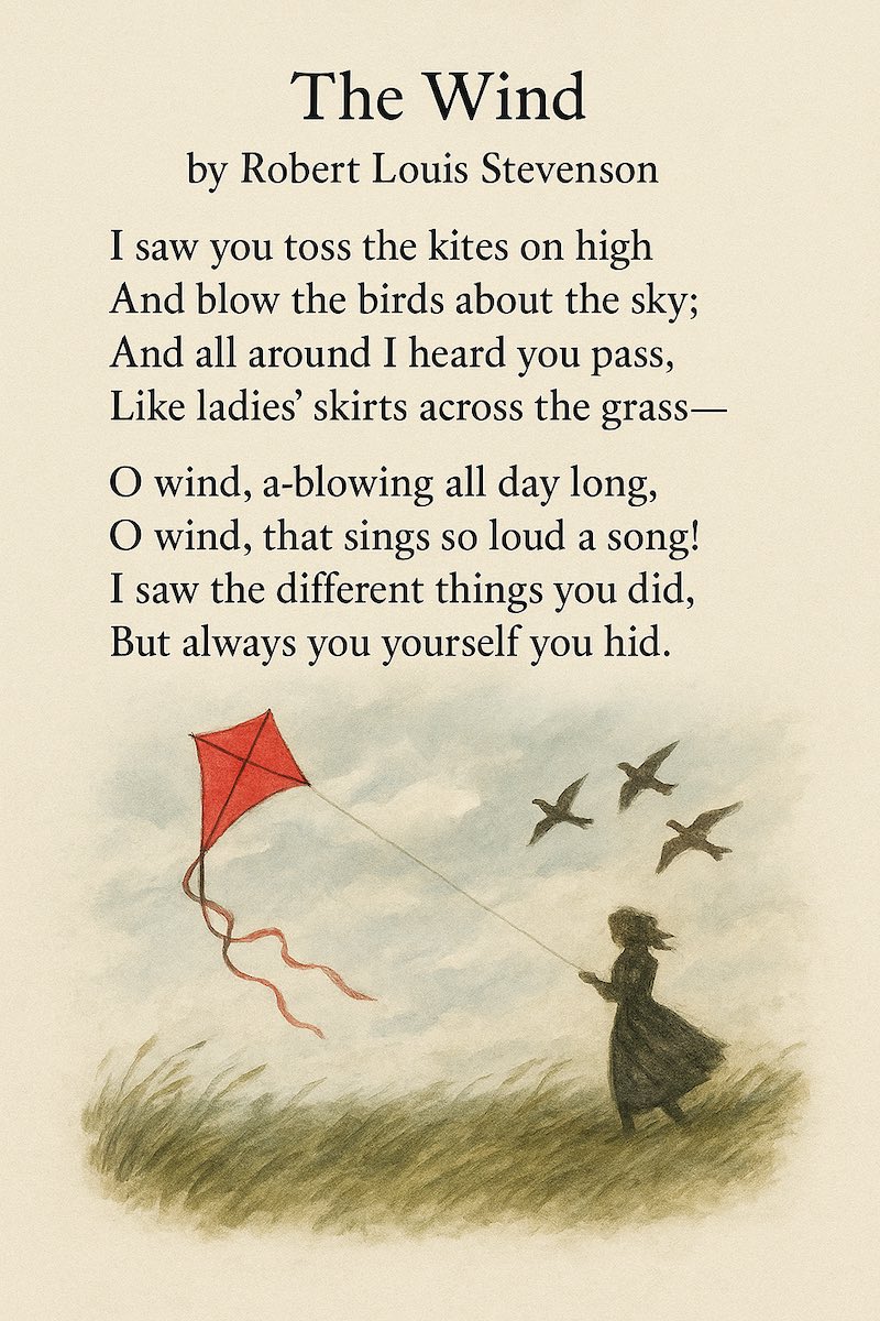 "The Wind" by Robert Louis Stevenson
