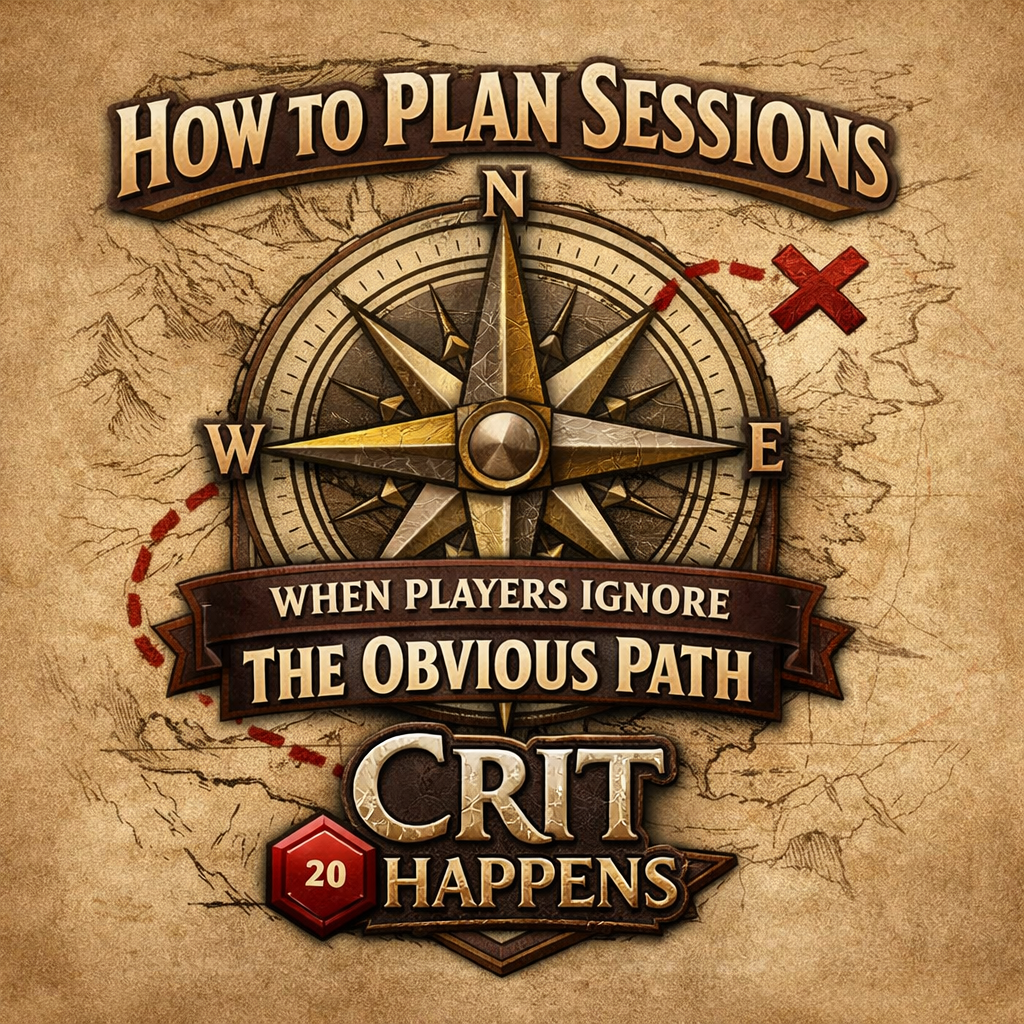 How to Plan Sessions When Players Ignore The Obvious Path