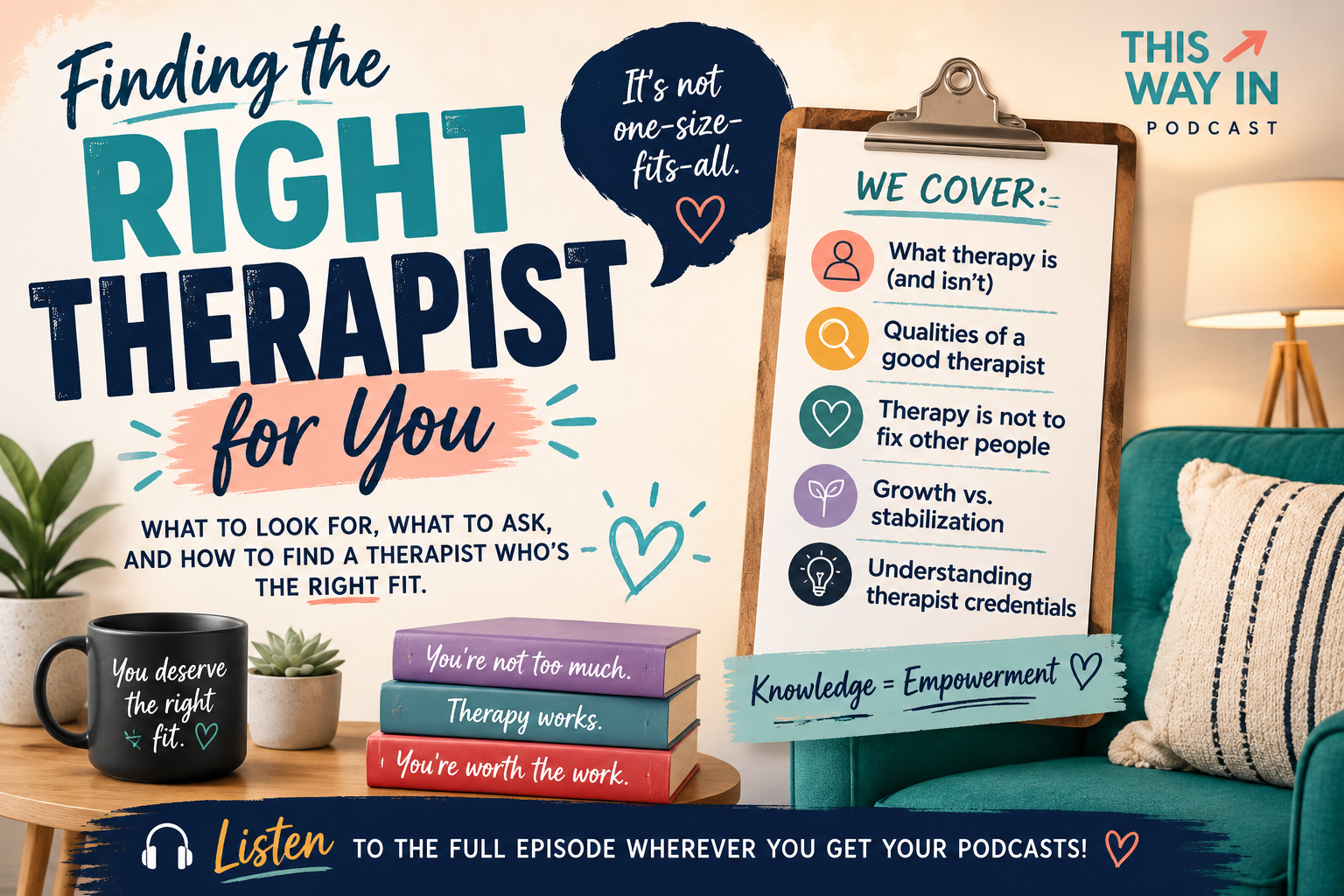Choosing the Right Therapist for You