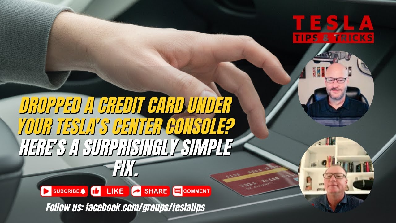 My Credit Card Slid Under the Phone Charger Area In My Tesla