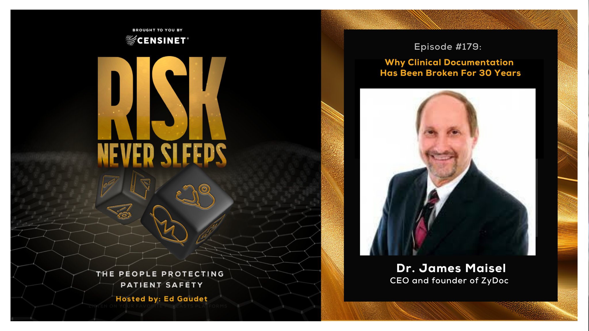 Episode #179. Why Clinical Documentation Has Been Broken For 30 Years, with  Dr. James Maisel, CEO and founder of ZyDoc