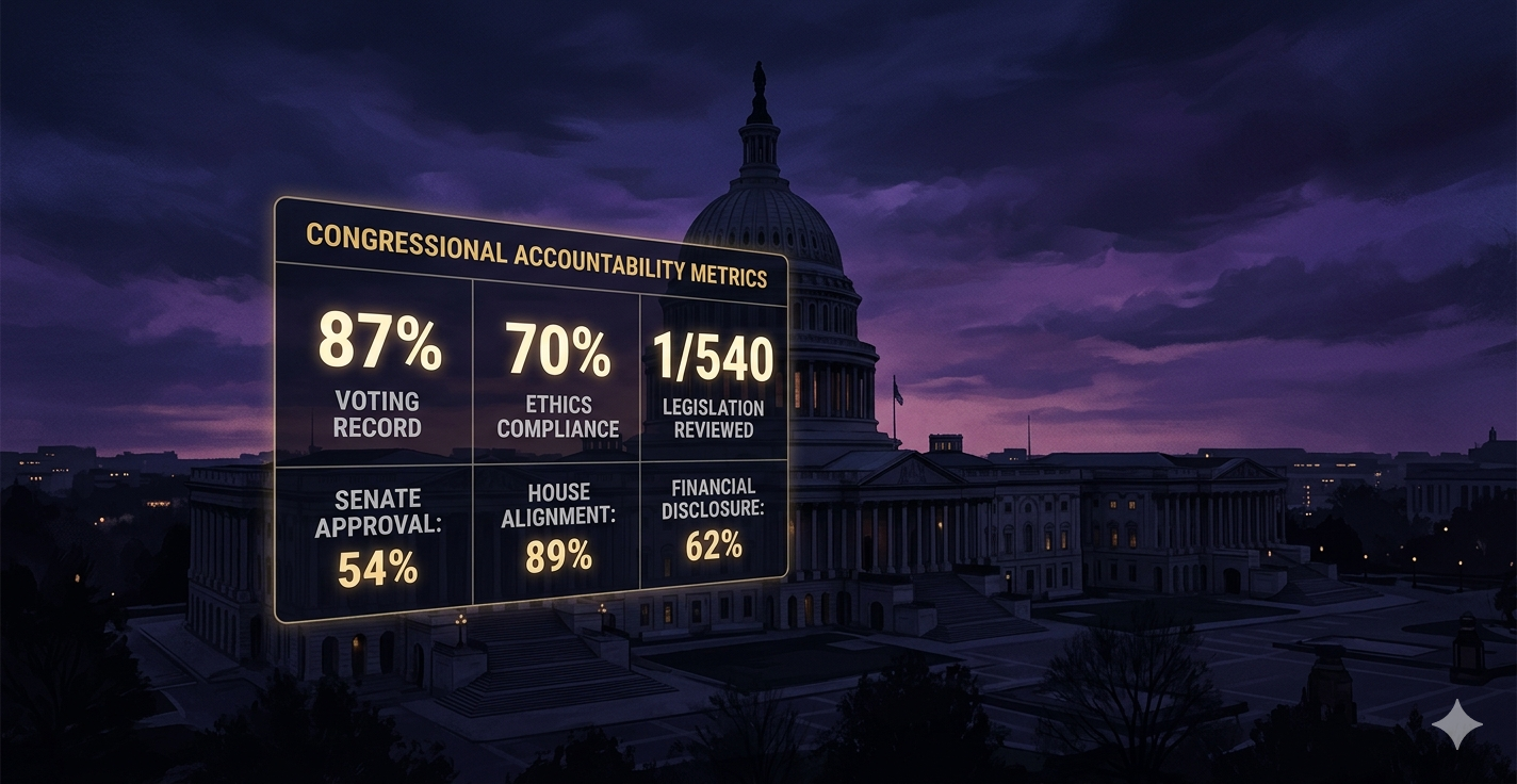 Congress Scores 0%: The Scorecard That Exposes What 540 Representatives Are Ignoring