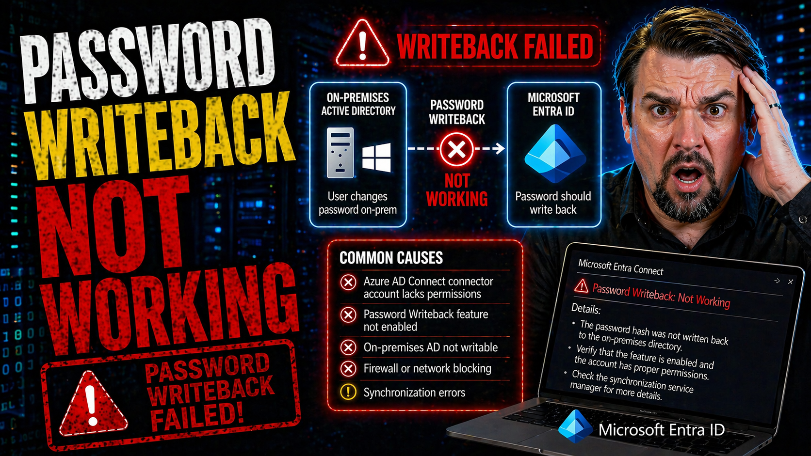 Password Writeback Not Working: Troubleshooting Guide for Microsoft Hybrid Environments