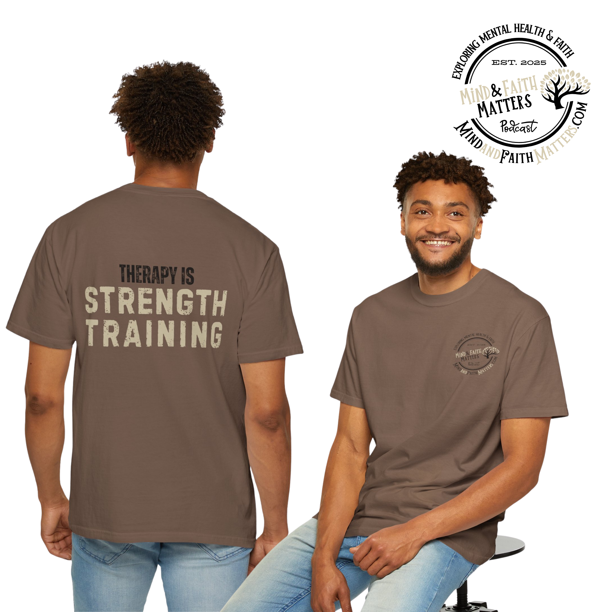 Therapy is Strength Training T-Shirt | Graphic Unisex Tee
