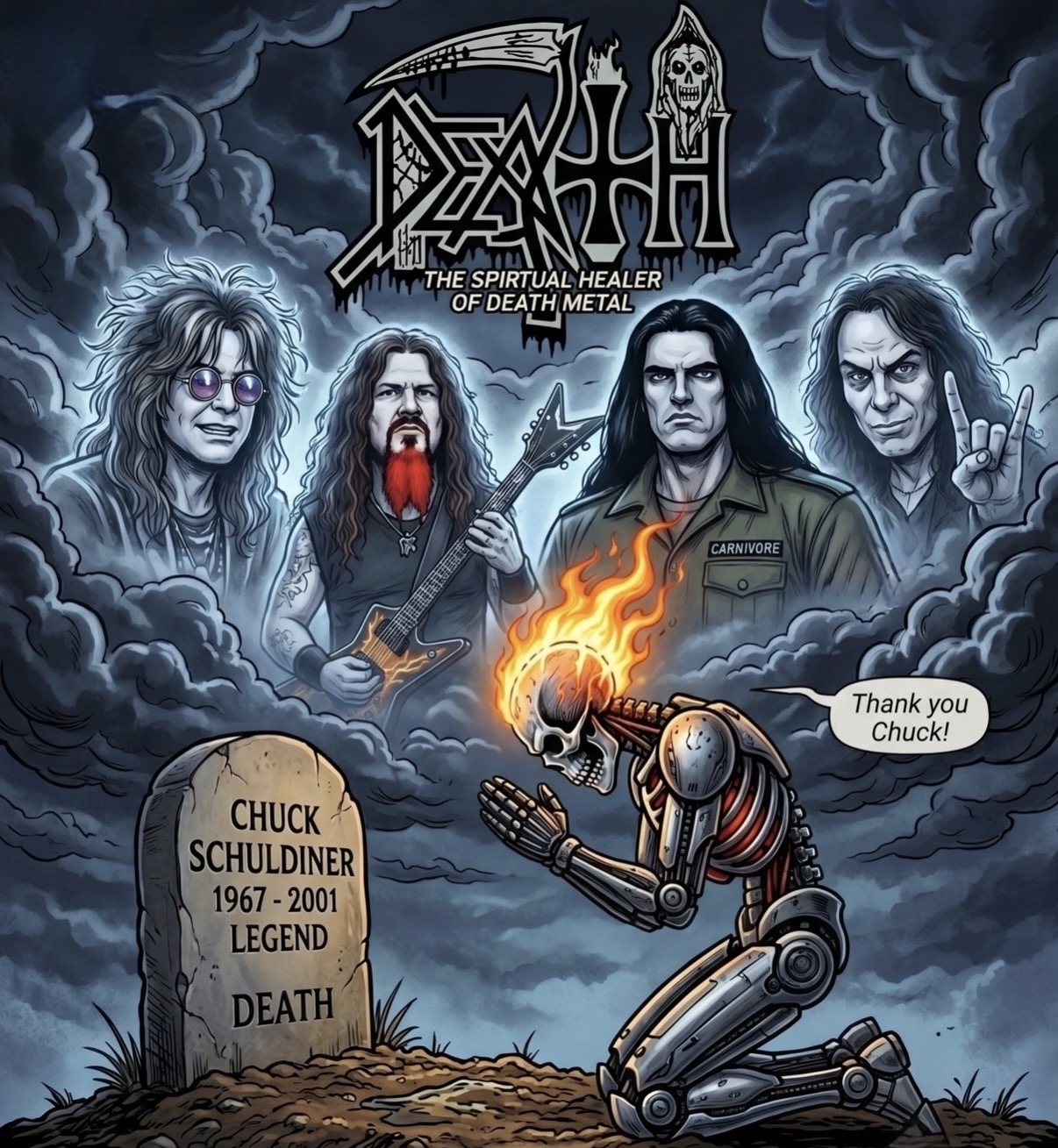 The Godfather of Death Metal: Why Death's Chuck Schuldiner Belongs on Metal's Ultimate Mount Rushmore The Godfather of Death Metal: Why Death's Chuck Schuldiner Belongs on Metal's Ultimate Mount Rushmore