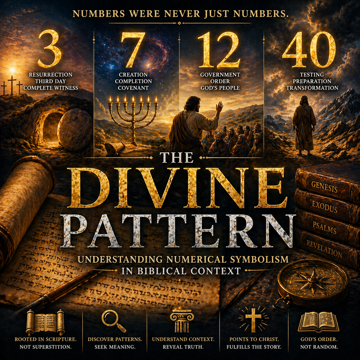 The Divine Pattern: Understanding Numerical Symbolism in Biblical Context