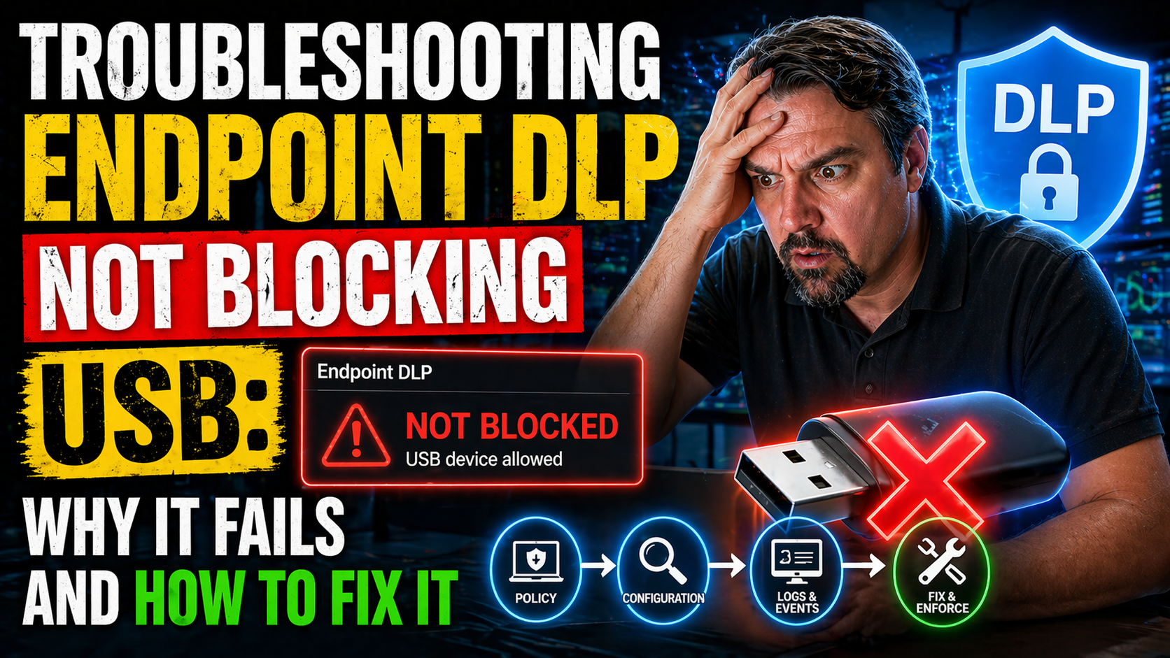 Troubleshooting Endpoint DLP Not Blocking USB: Why It Fails and How to Fix It