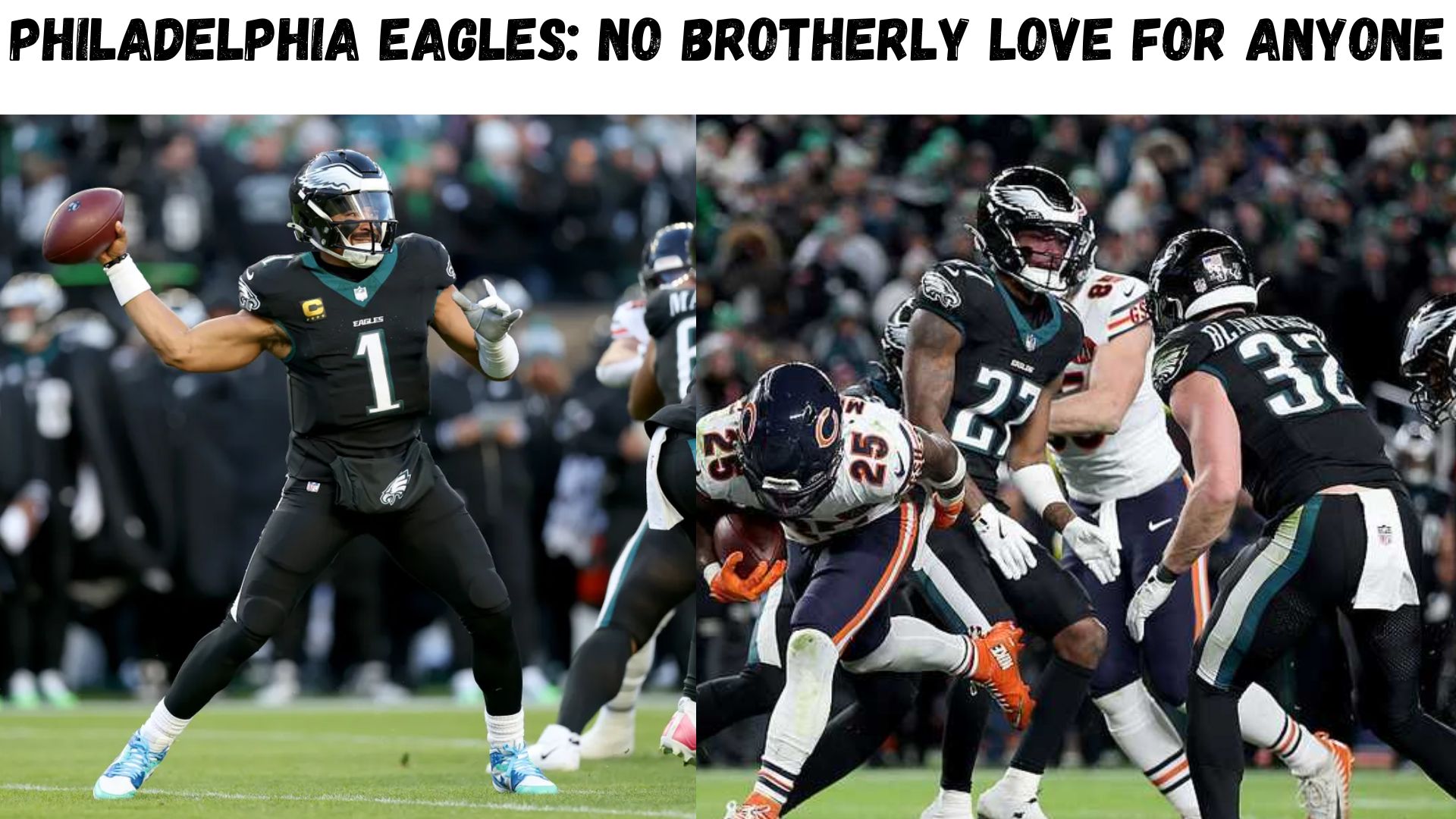 "Philadelphia Eagles: No Brotherly Love For Anyone"