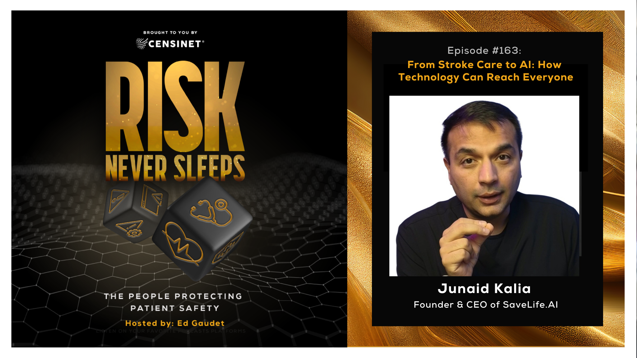 Episode #163. From Stroke Care to AI: How Technology Can Reach Everyone, with  Junaid Kalia, Founder & CEO of SaveLife.AI