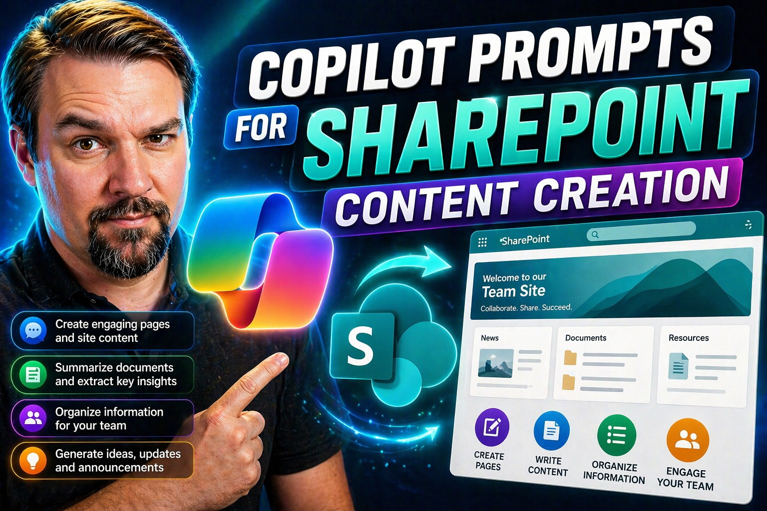 Copilot Prompts for SharePoint Content Creation